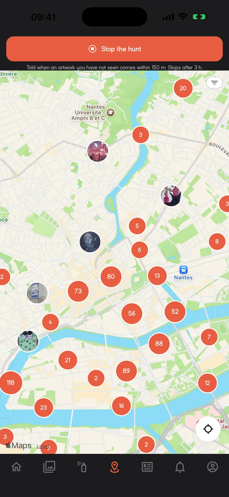 Street Art App preview on a smartphone