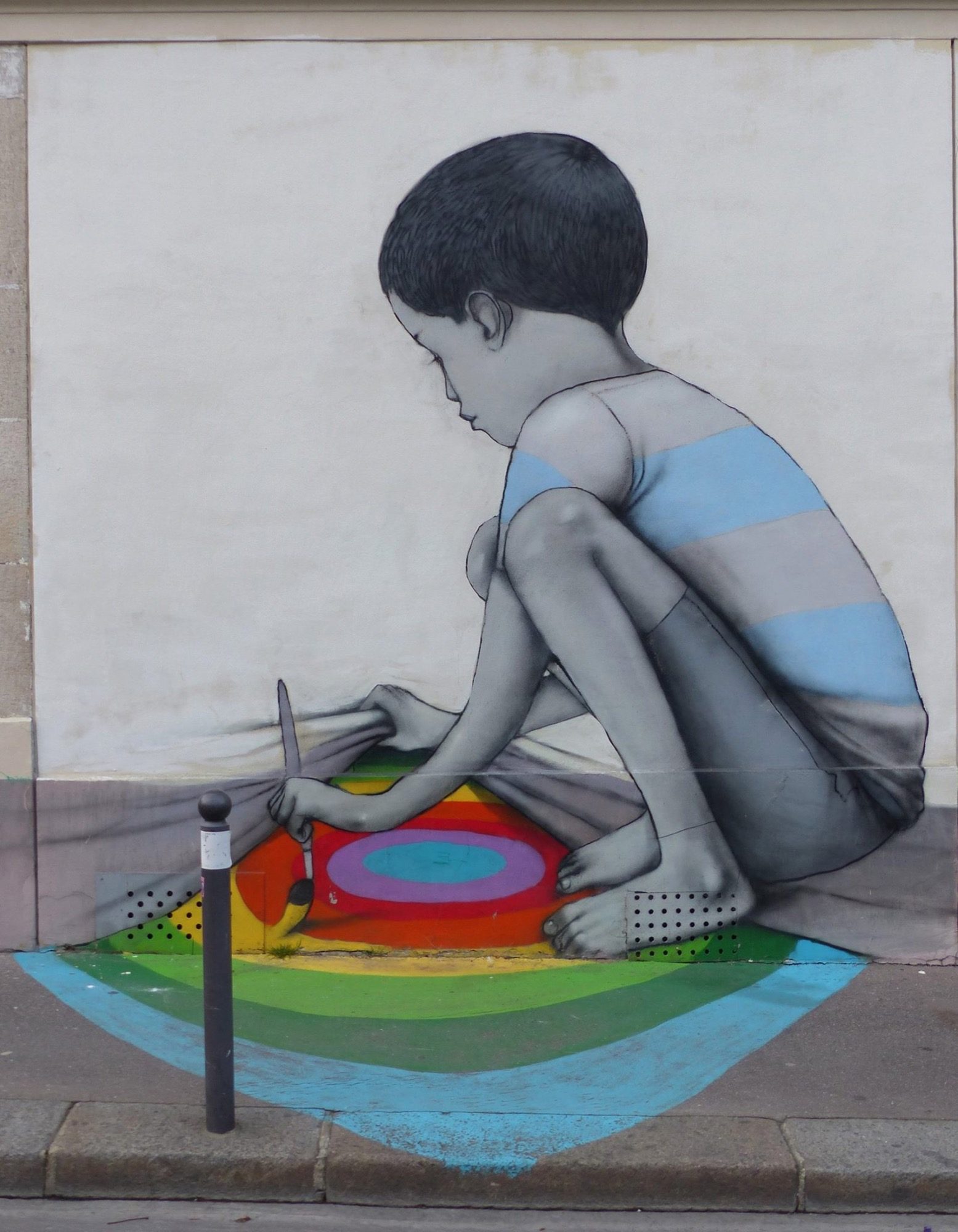 L'enfant peintre — Street art de Seth à Paris