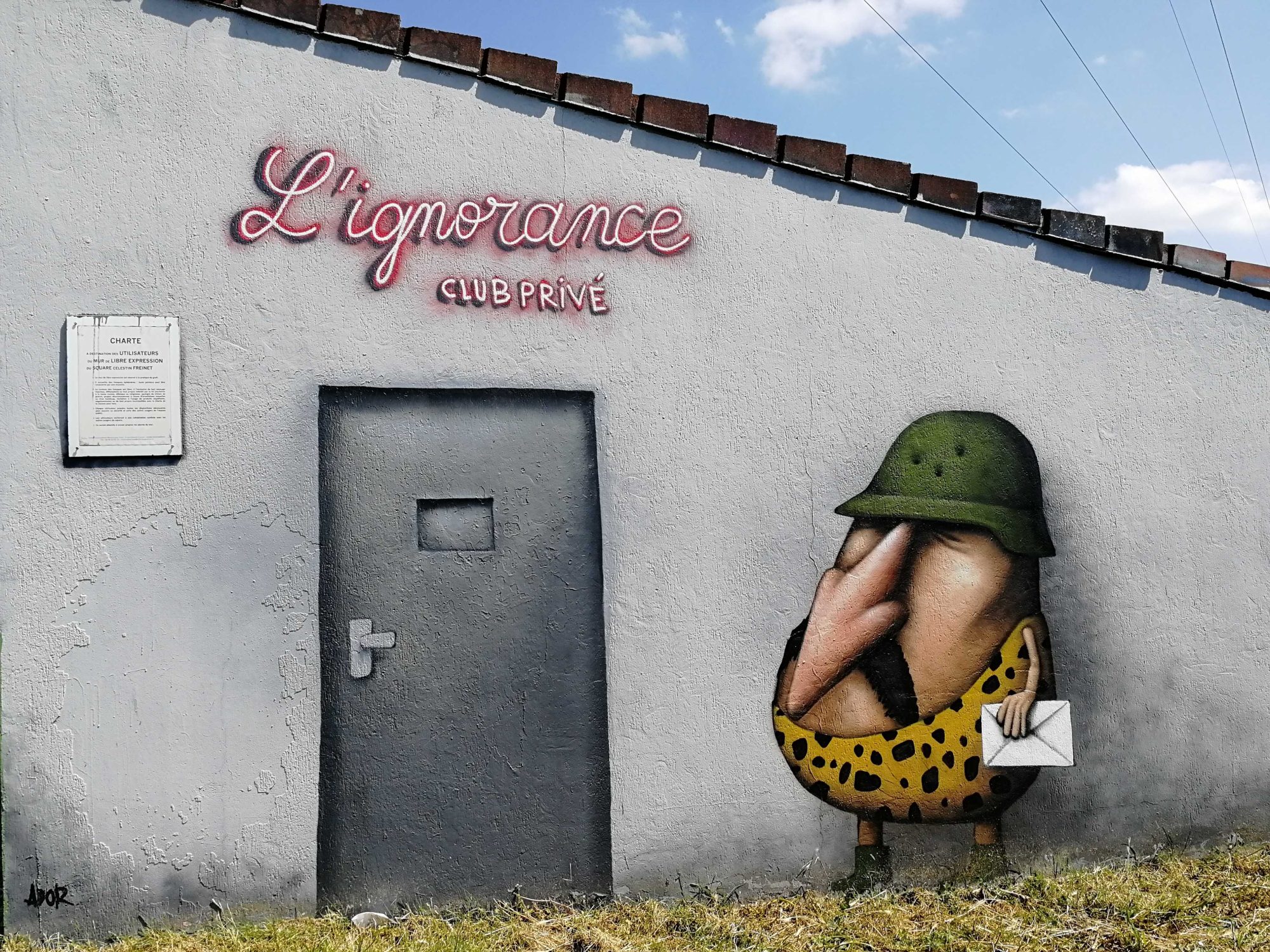 L'ignorance, club privé  — Street art de Ador à Bouguenais