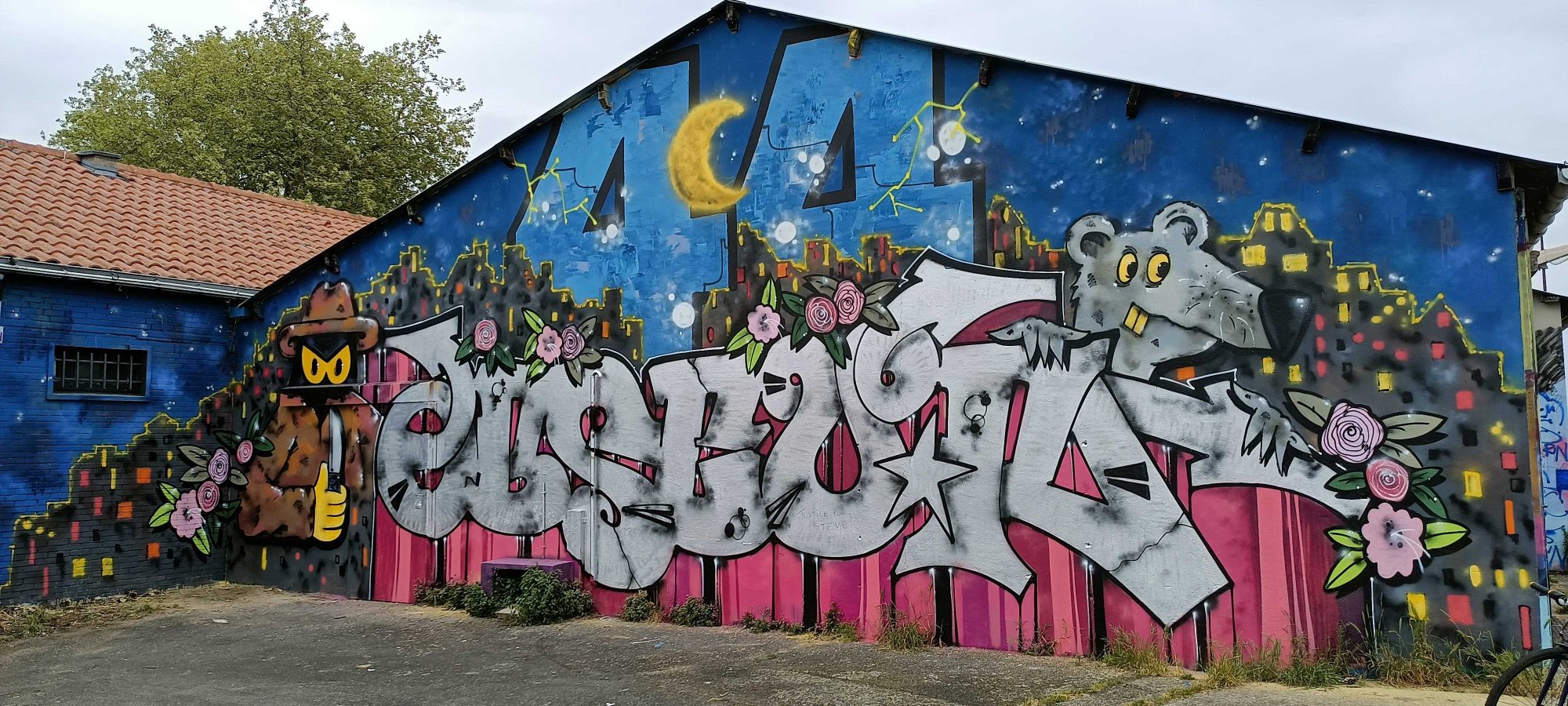 Nocturnal Landscape and Wildstyle, Nantes — Street art in Nantes
