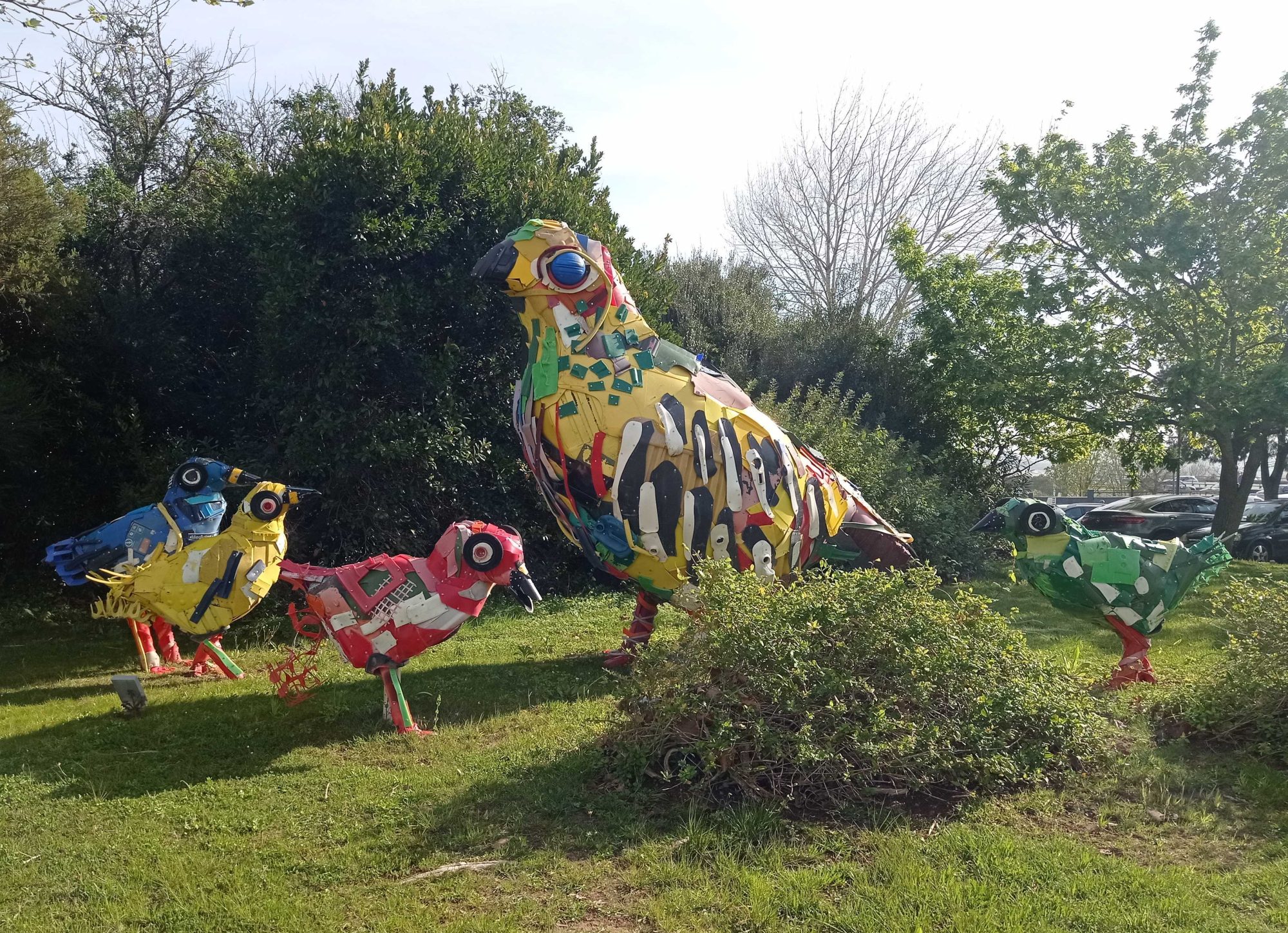 Partridges par Bordalo II — Street art de Bordalo II à Porto Salvo