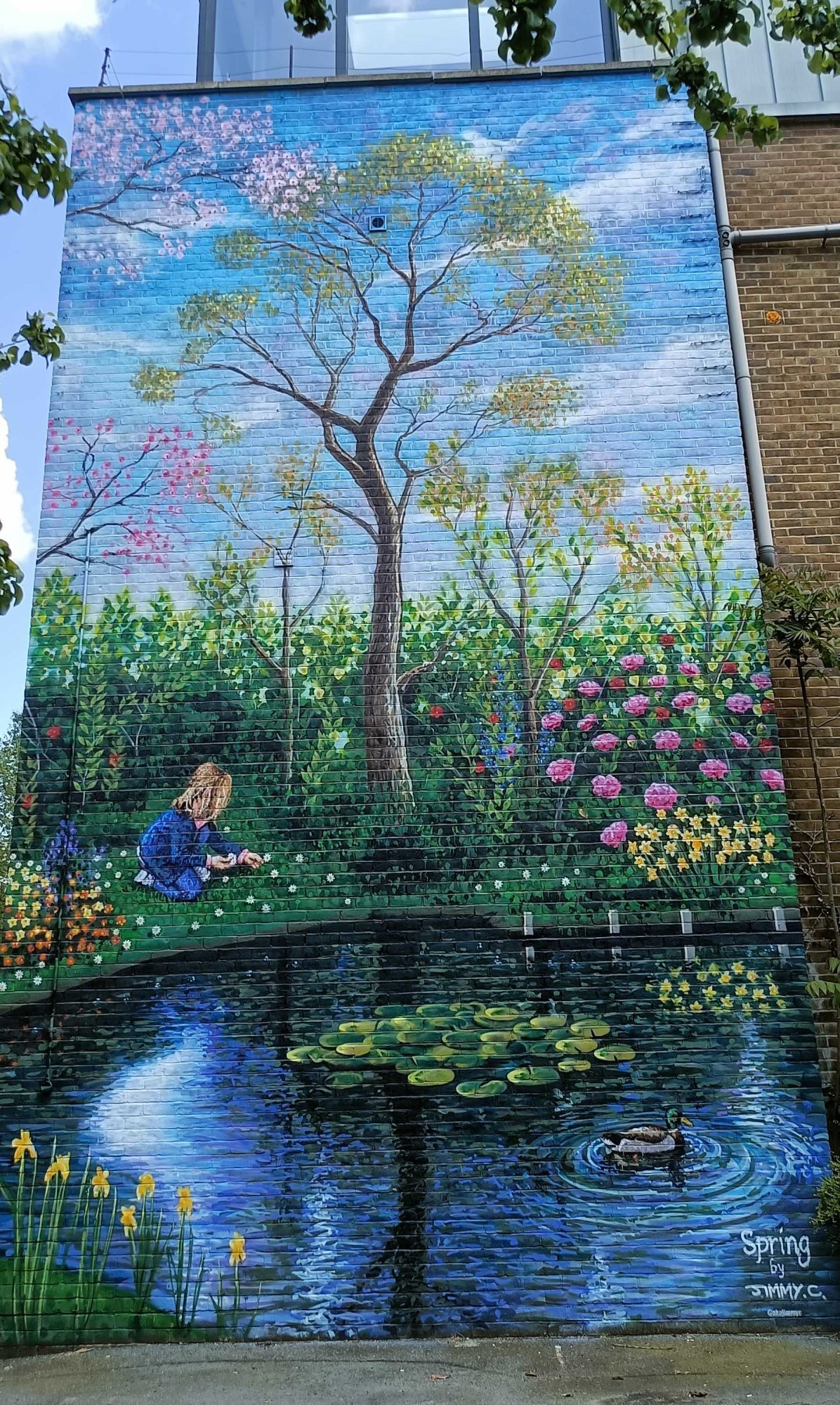 Spring by jimmy.c — Street art de James Cochran (Jimmy C) à London