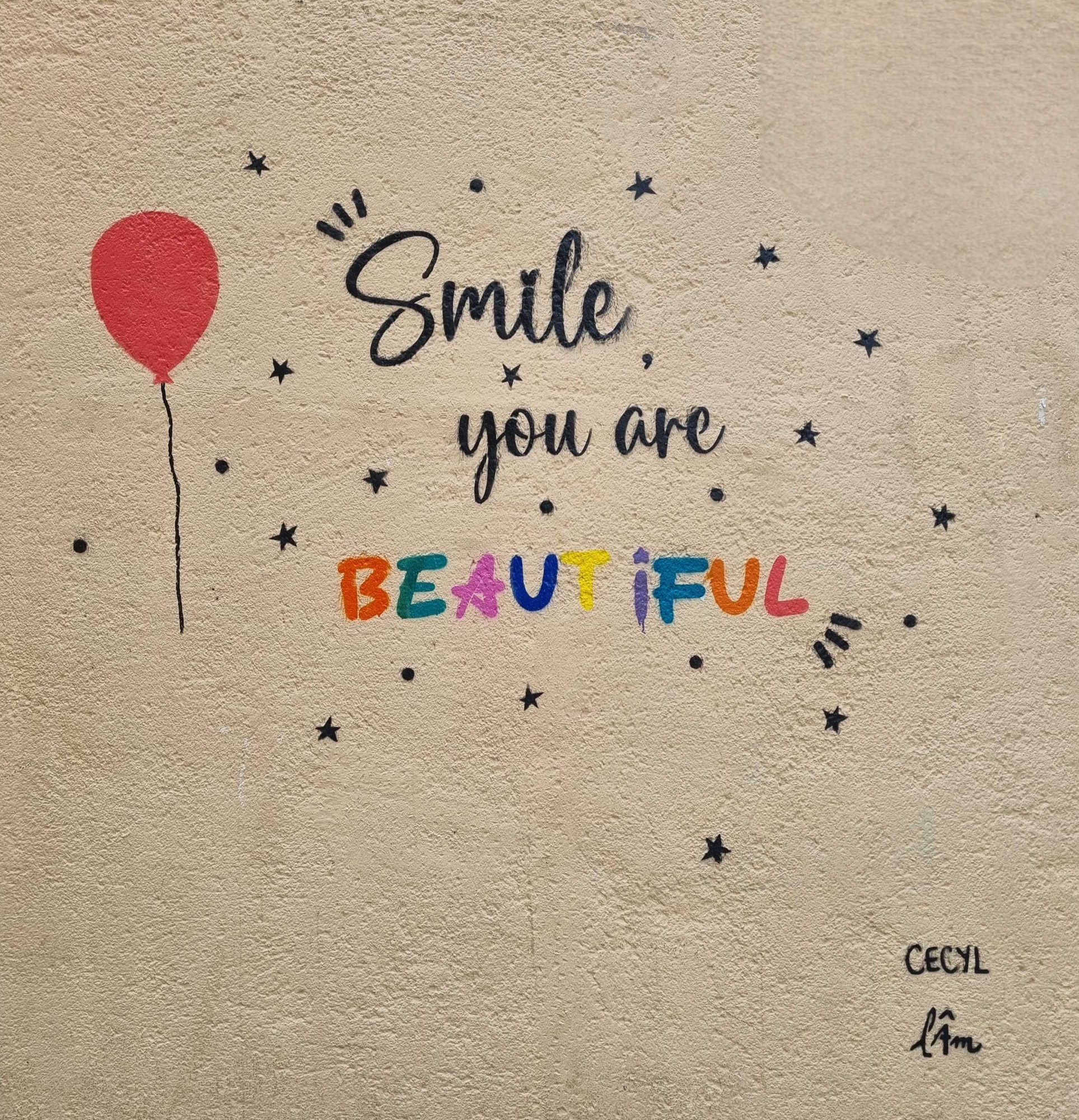 Smile You Are Beautiful — Street art in Clermont-Ferrand