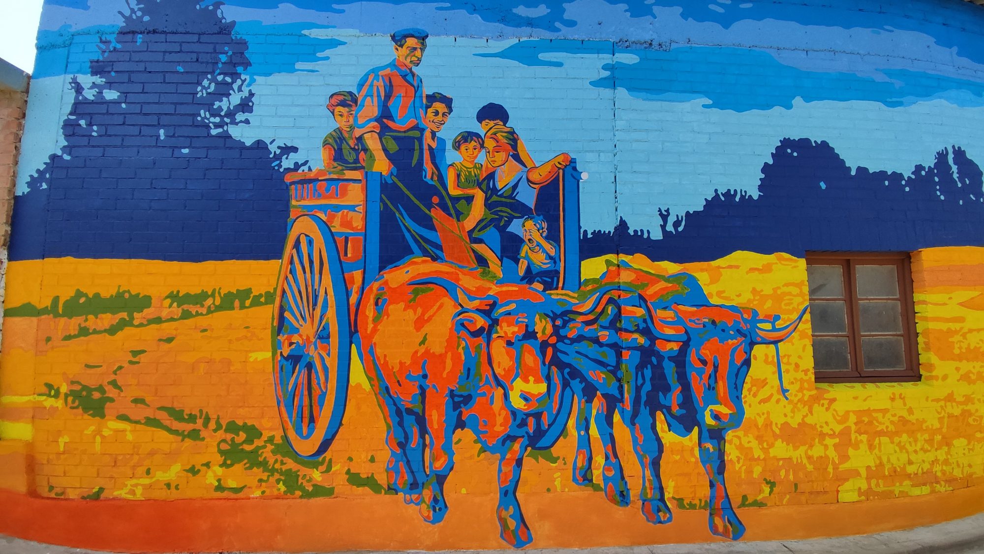 LA MUJER Y EL CAMPO — Street art à Polvorosa de Valdavia