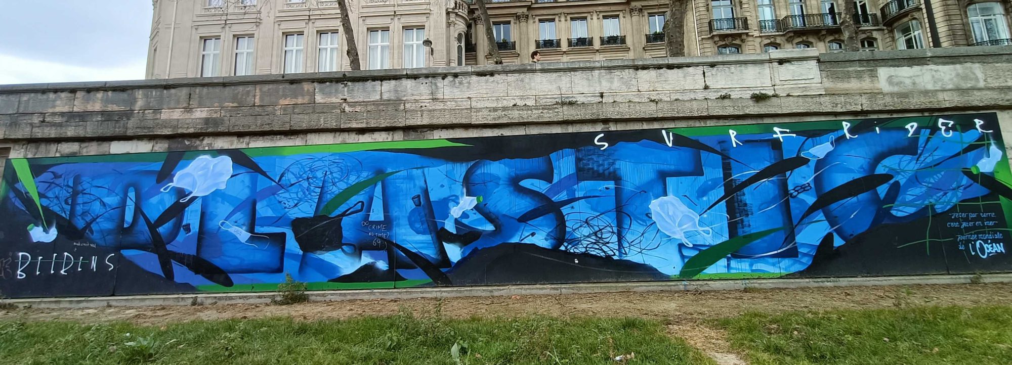 Blue Wildstyle Lettering by Beerens — Street art by Beerens in Paris