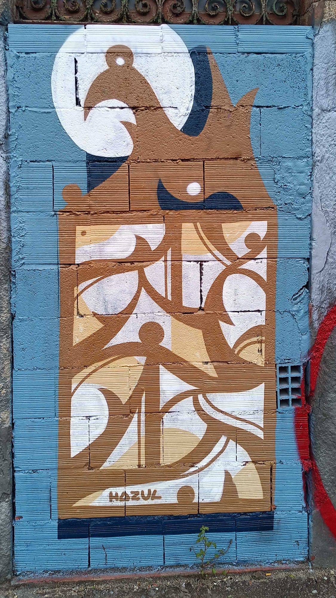 Figures organiques par Hazul — Street art de Hazul à Porto