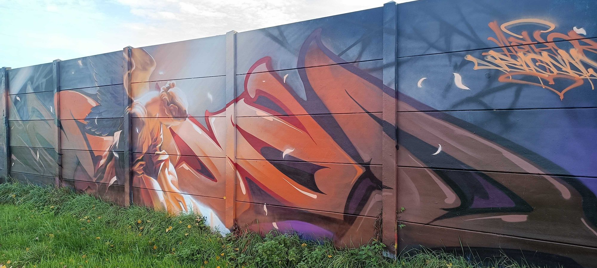 Phénix flamboyant rennais — Street art à Rennes