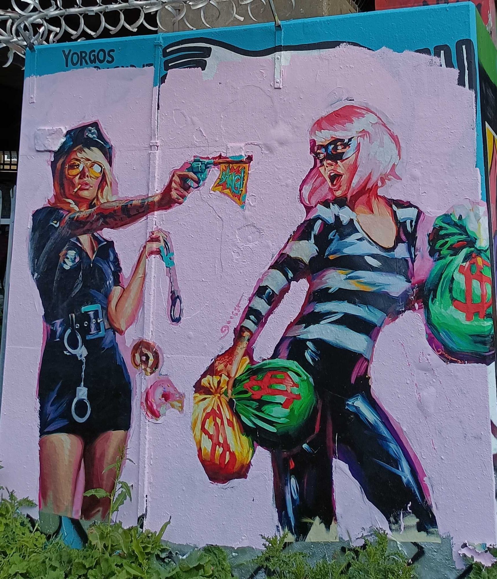 Officer and Thief by Yorgos — Street art in London