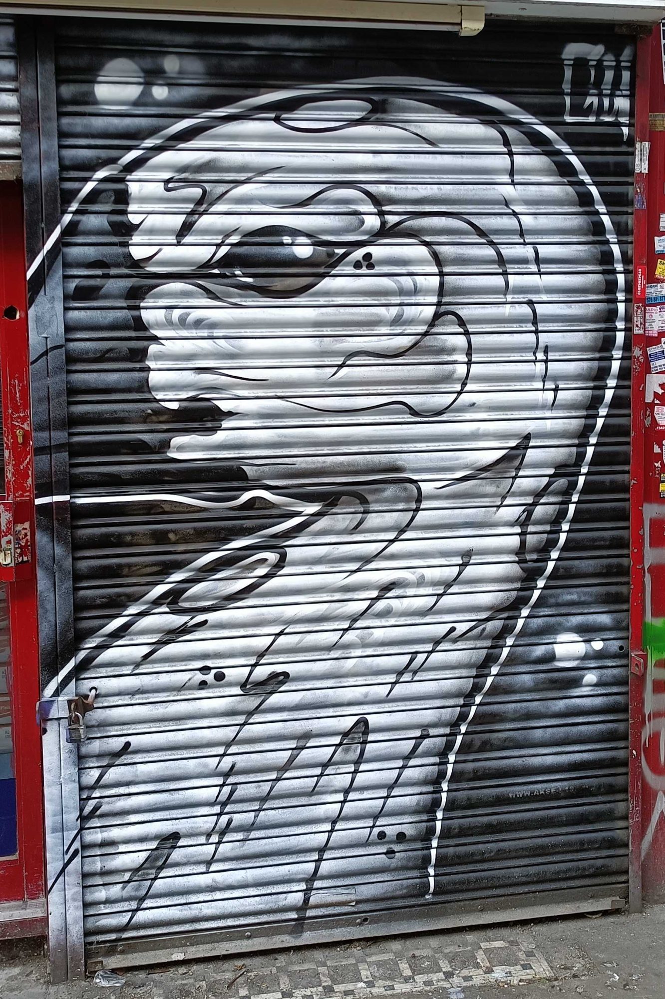 Tête expressif blanc — Street art à London