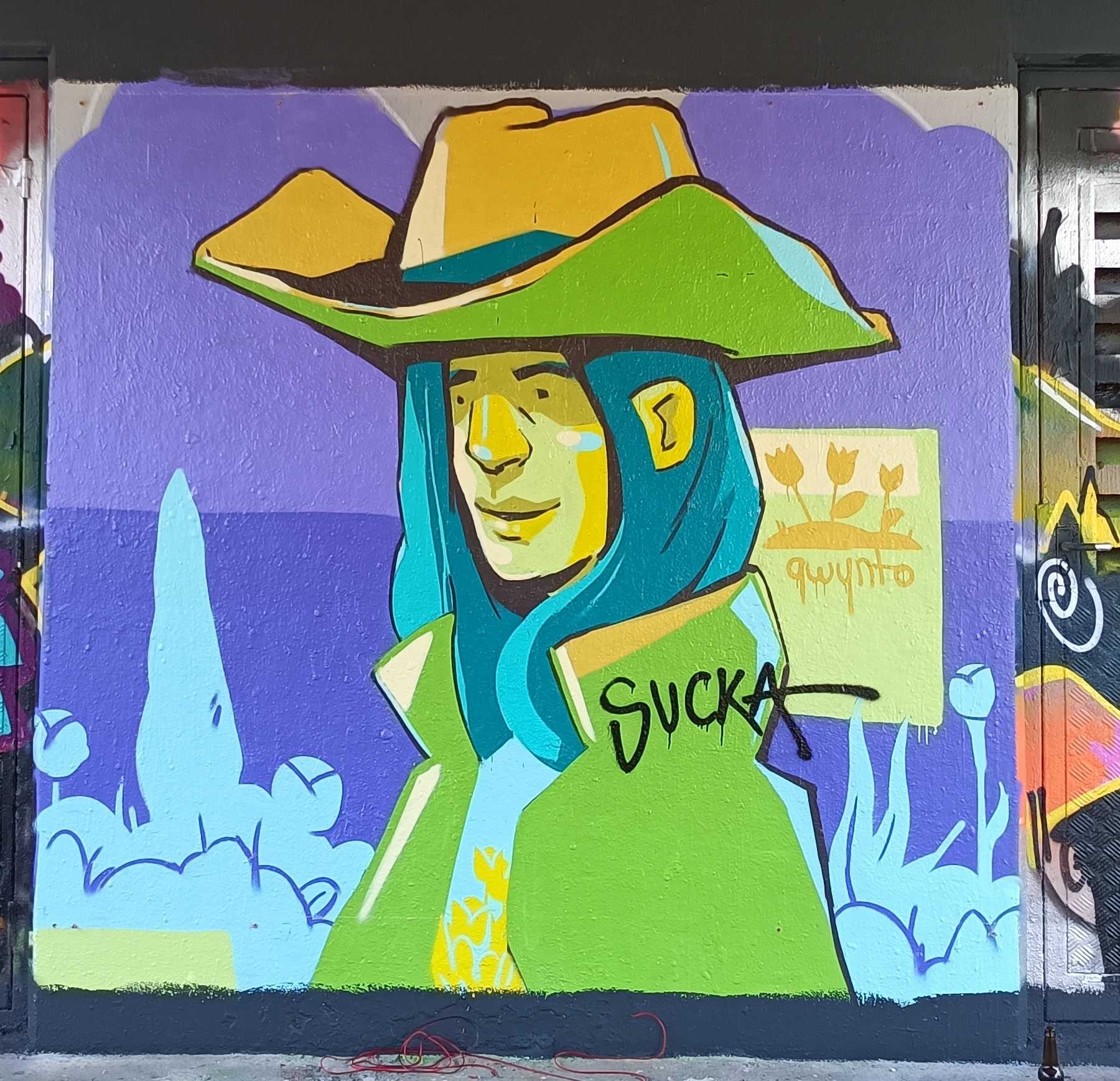 Hatted Character by Qwynto — Street art by Qwynto in London