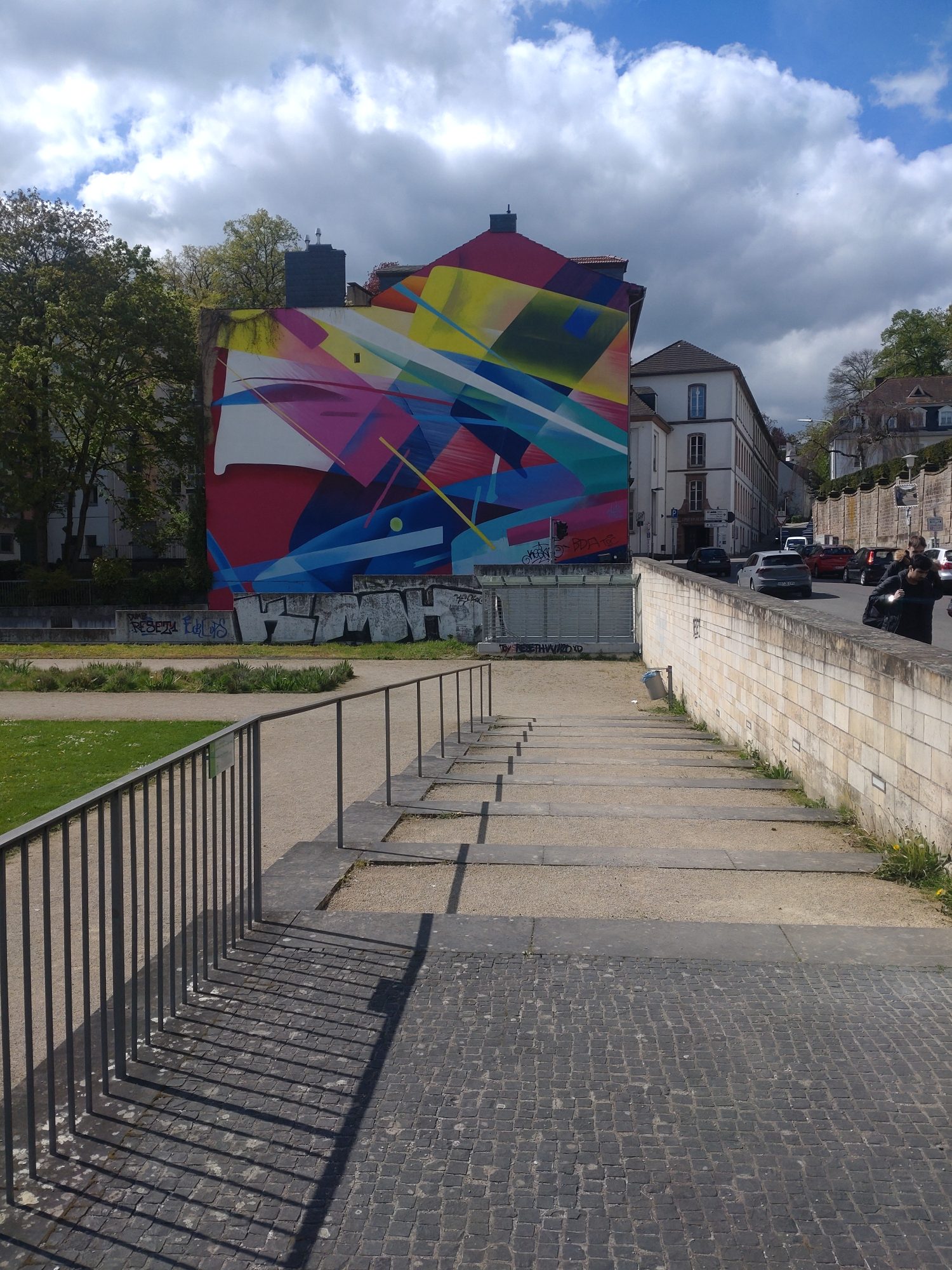 Composition abstraite de MadC — Street art de MadC à Saarbrücken