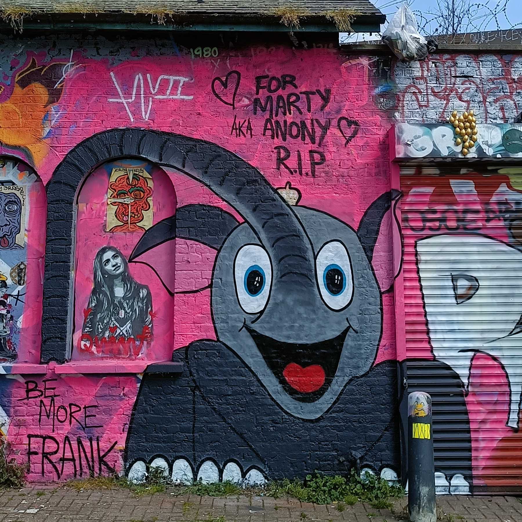 Be More Frank Marty Tribute — Street art in London