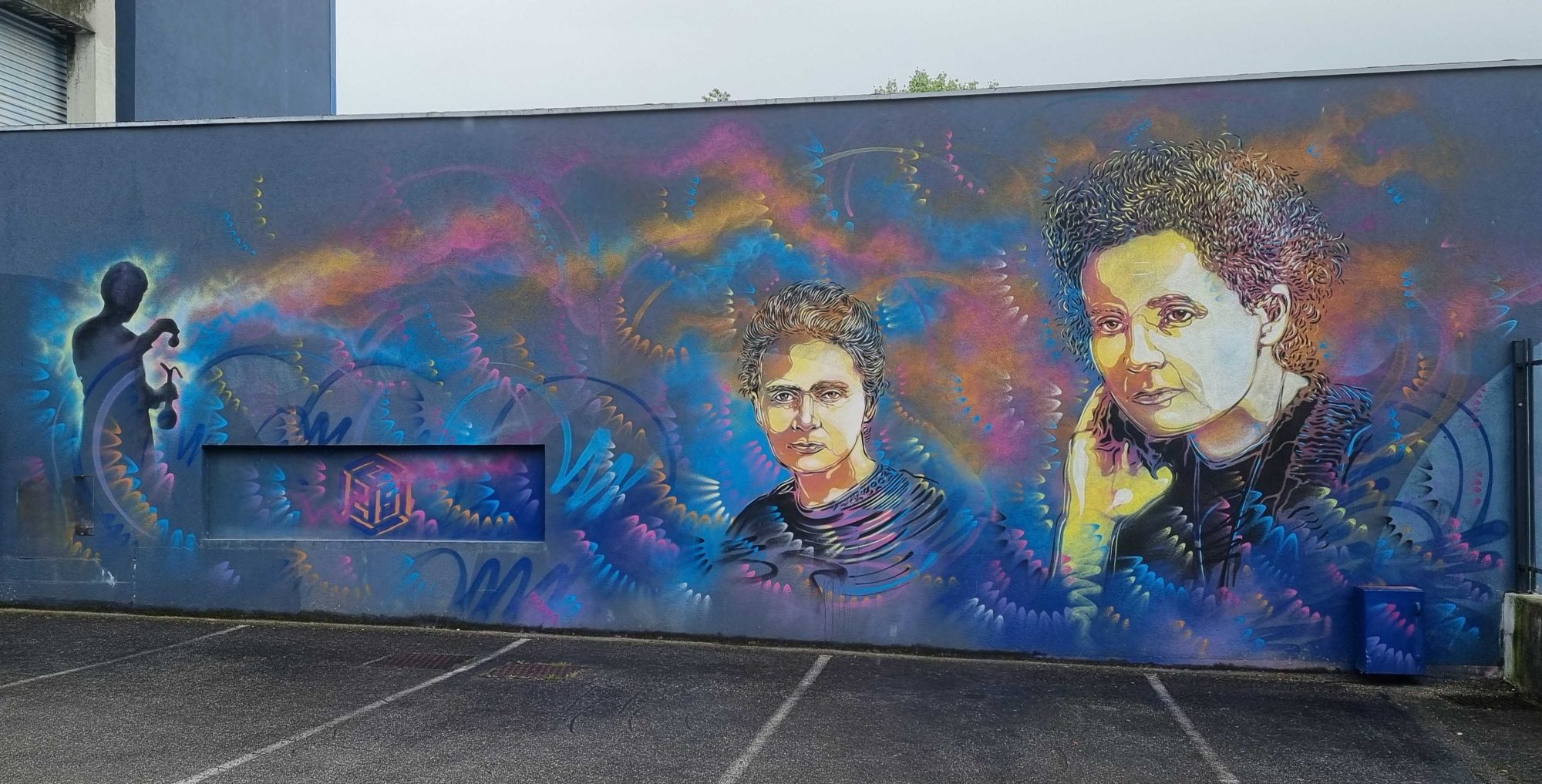 Marie Curie by C215 — Street art by C215 in Échirolles