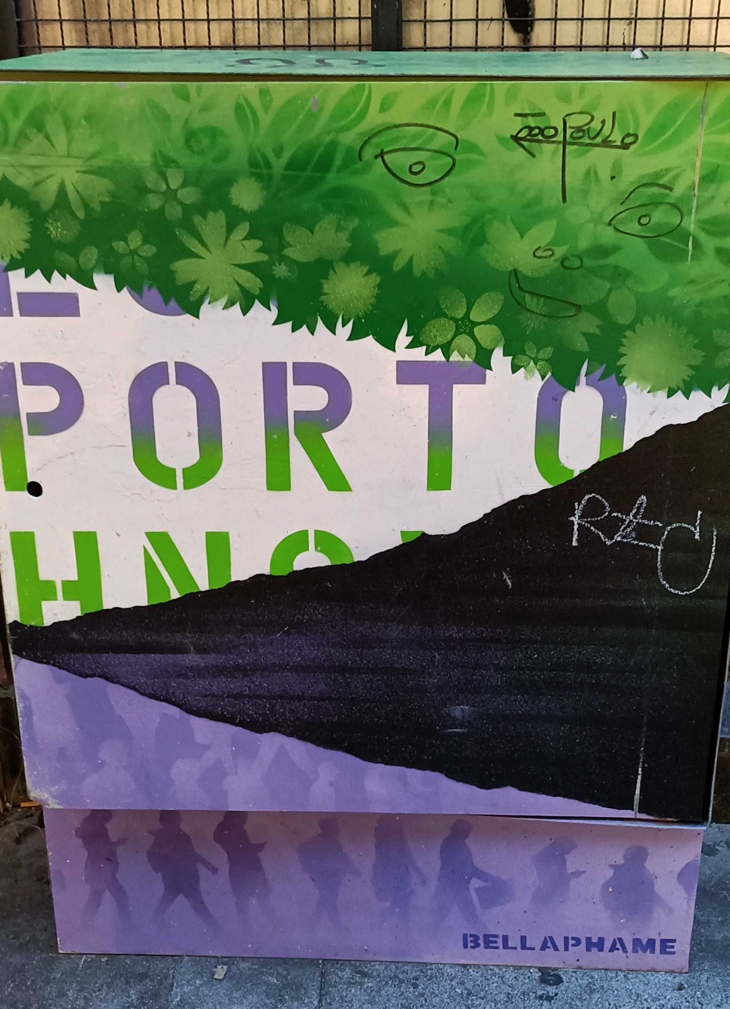 Porto entre nature et silhouettes — Street art à Porto