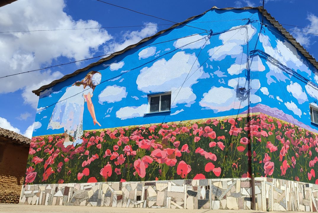 AÑORANZA DE UN FUTURO AMENAZADO — Street art in Polvorosa de Valdavia