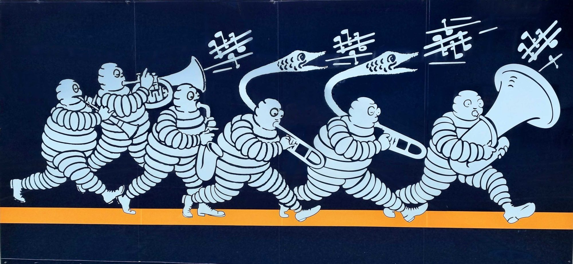 Fanfare de Bibendums Michelin — Street art à Clermont-Ferrand