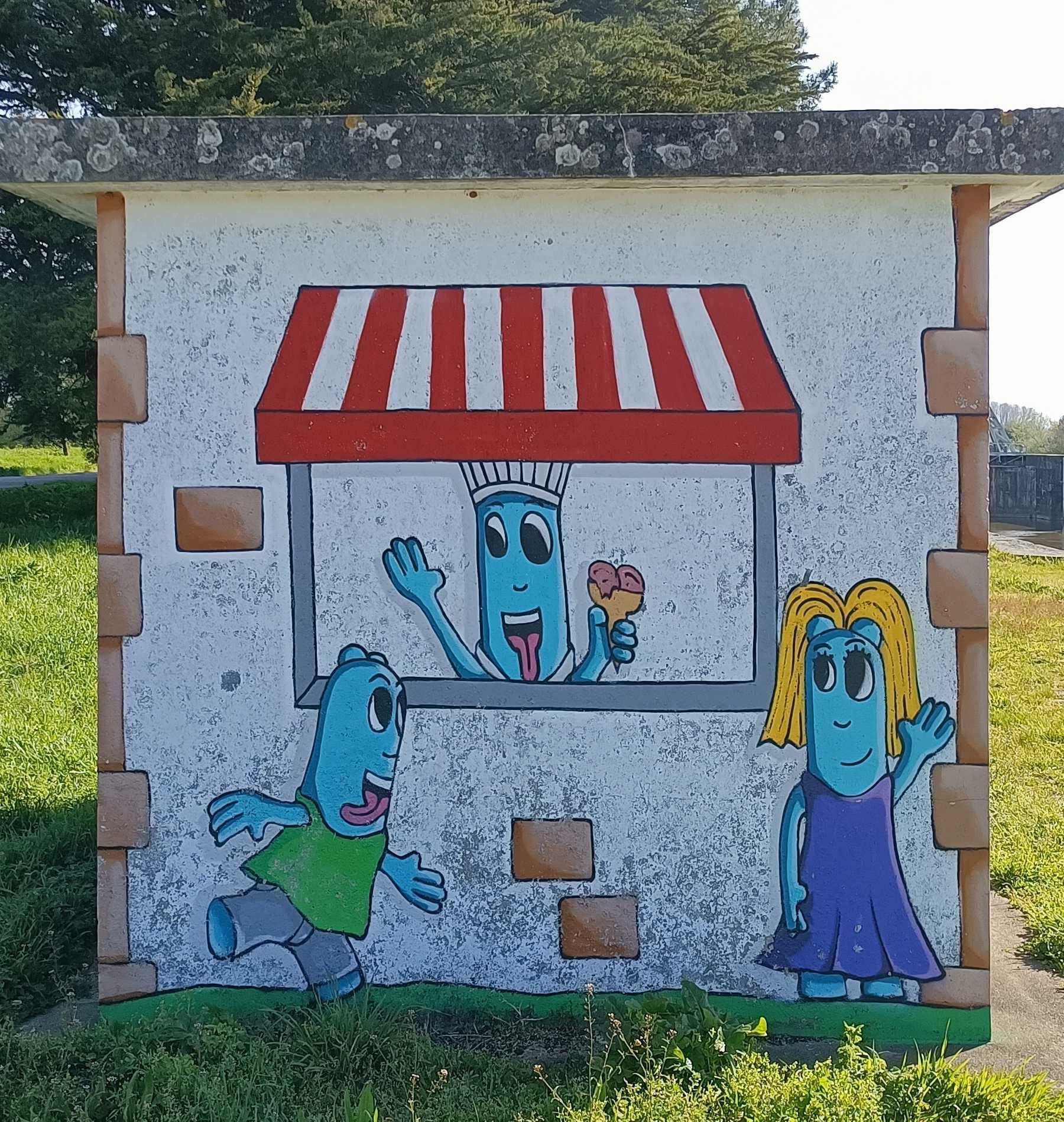 Le marchand de glaces des Oides — Street art de Les Oides à Saint-Étienne-de-Montluc