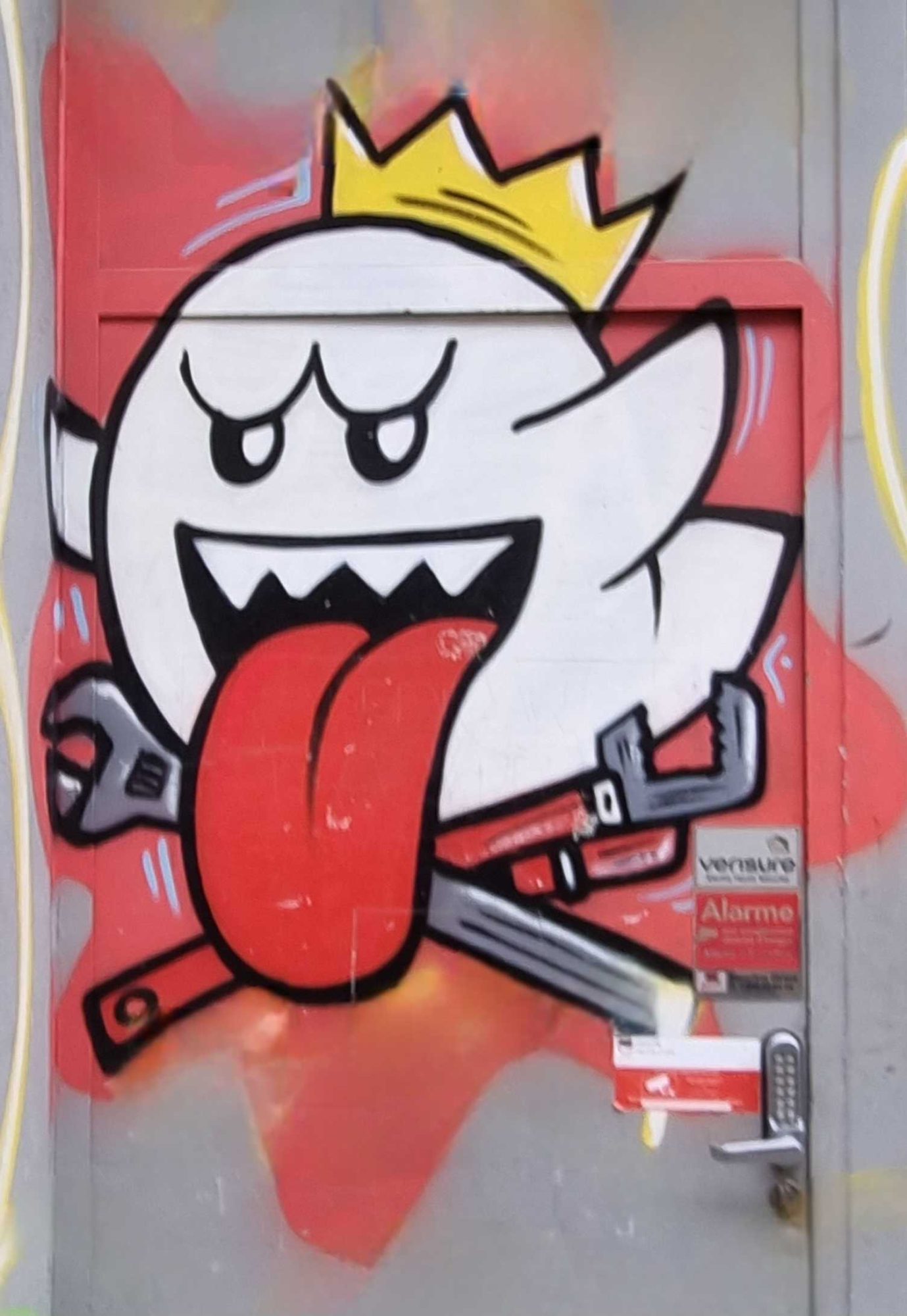 The Locksmith's King Boo — Street art in Grenoble