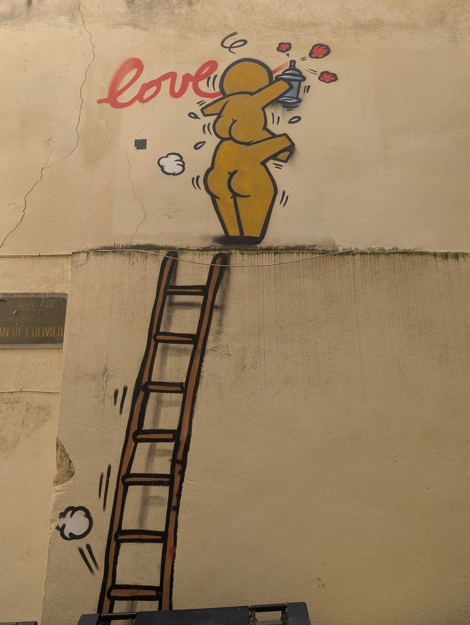Gouzou Love, Love Message on Wall — Street art by Jace in Montpellier