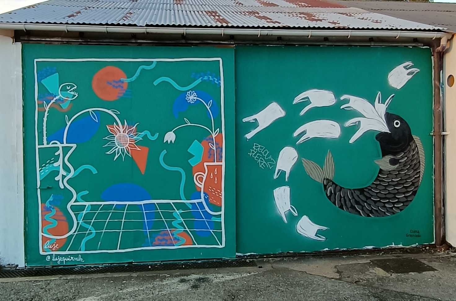 Le vase et la carpe — Street art à Nantes