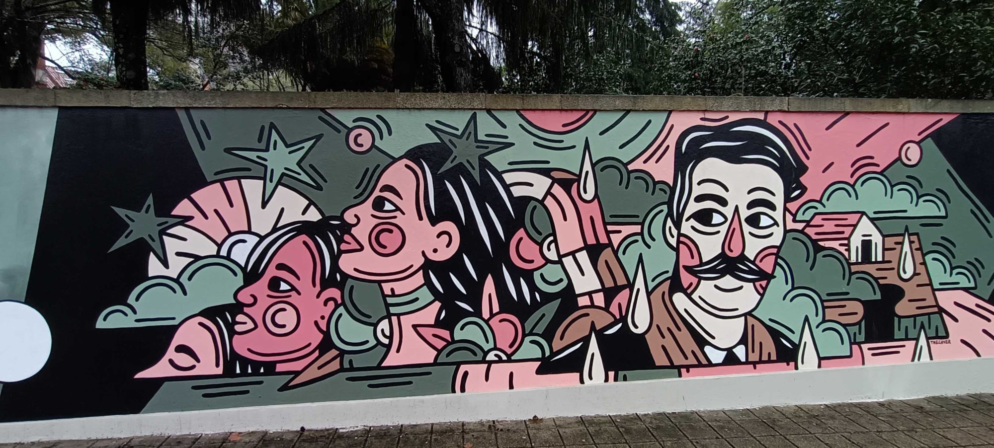 Character Trio by The Caver — Street art by THE CAVER in Porto