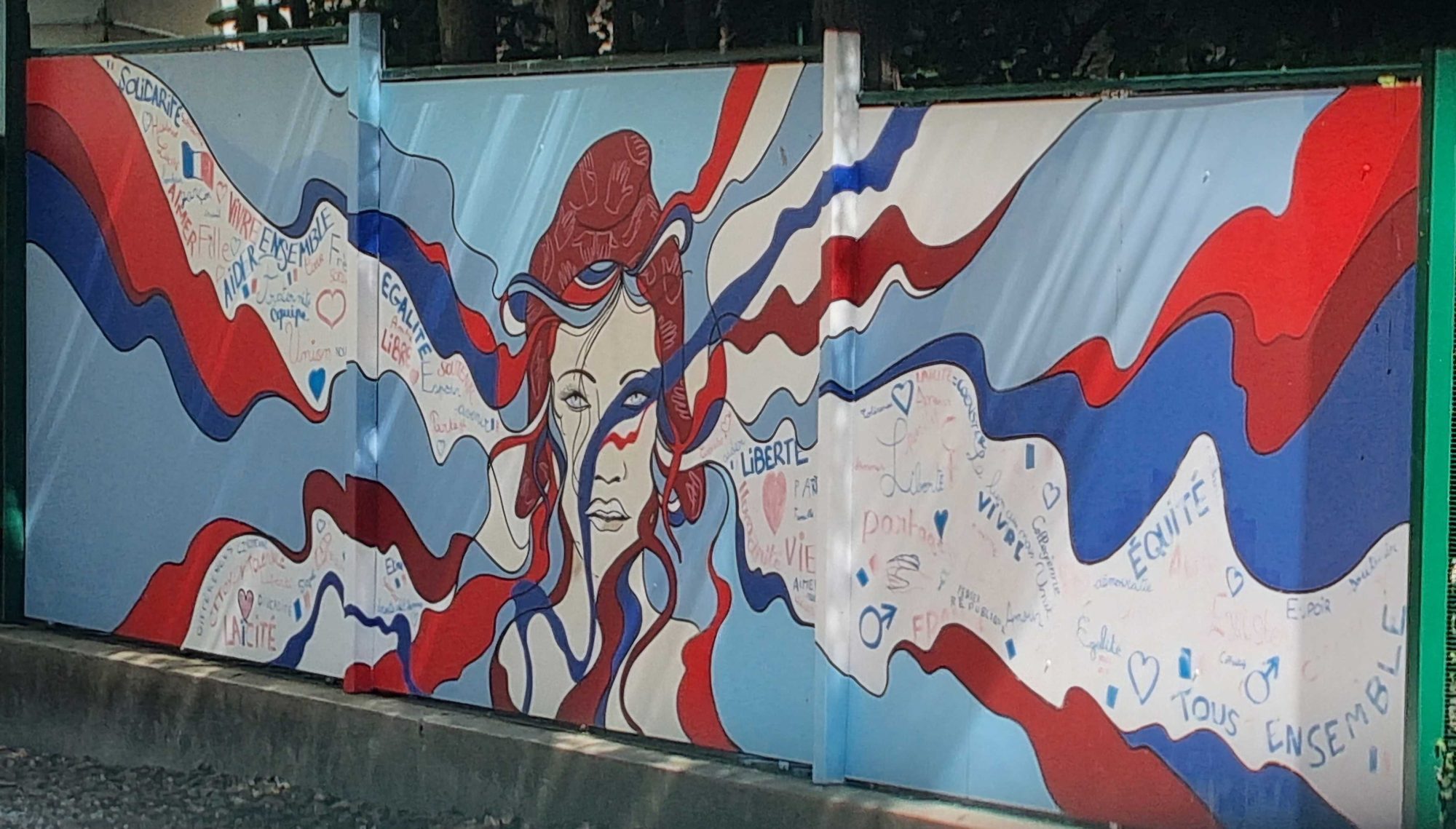 Mariane - Liberté, égalité, solidarité — Street art à Vichy