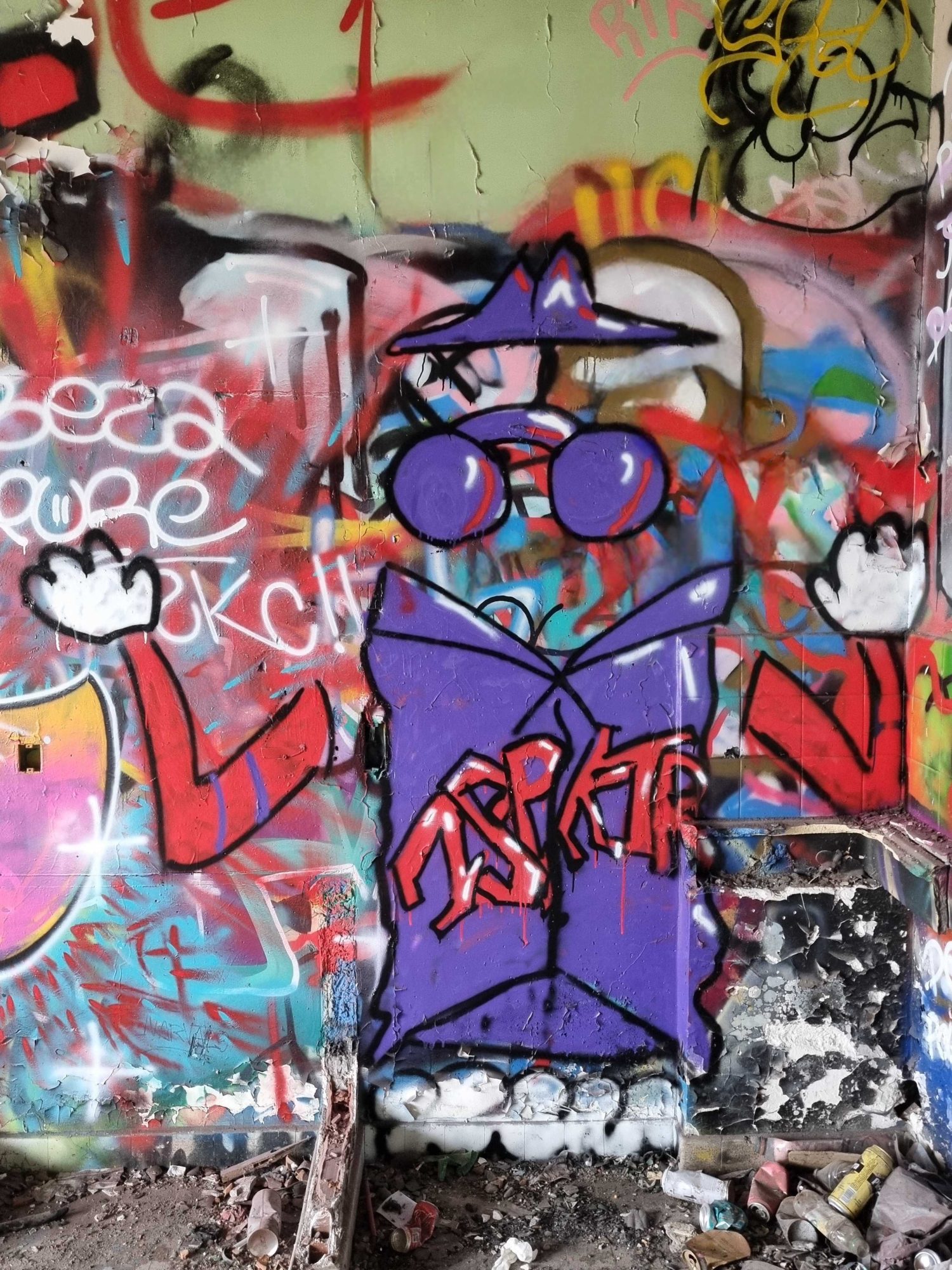 The Purple Inspector — Street art in Grenoble