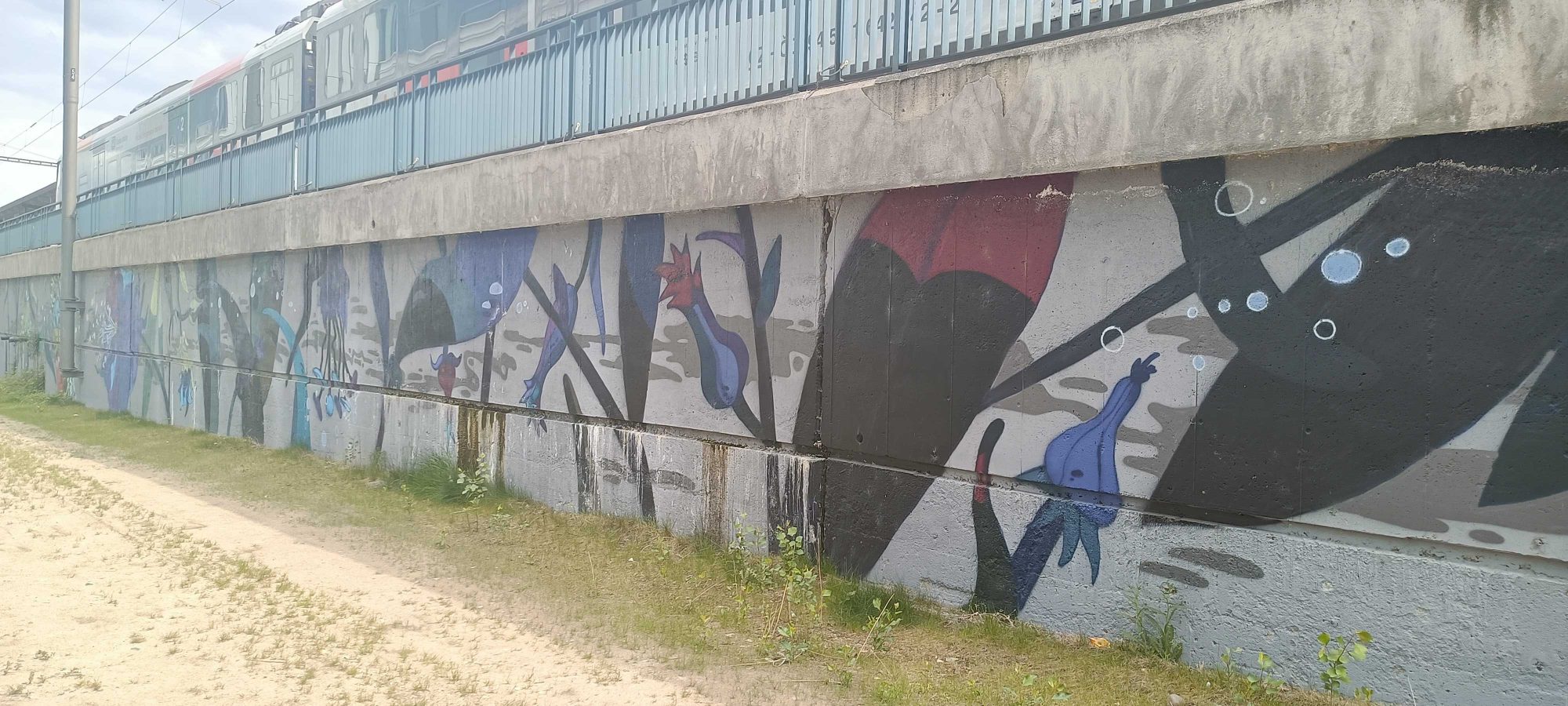 Underwater Fauna - Bridge — Street art in Prague