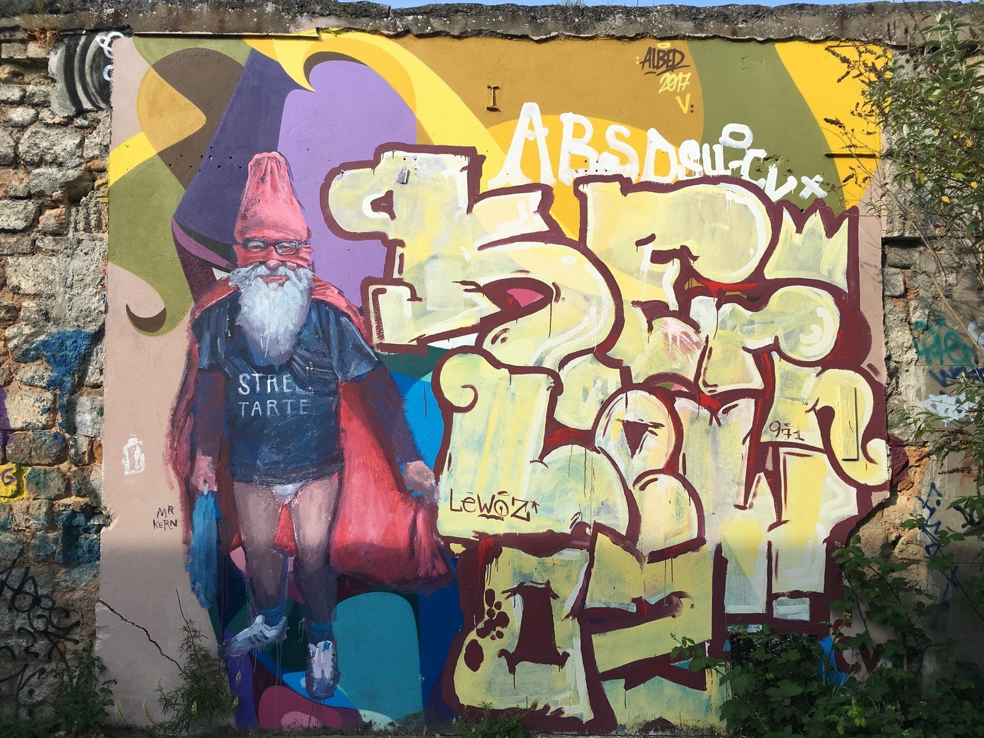 Le nain de jardin « Street Tarte » — Street art à Bordeaux