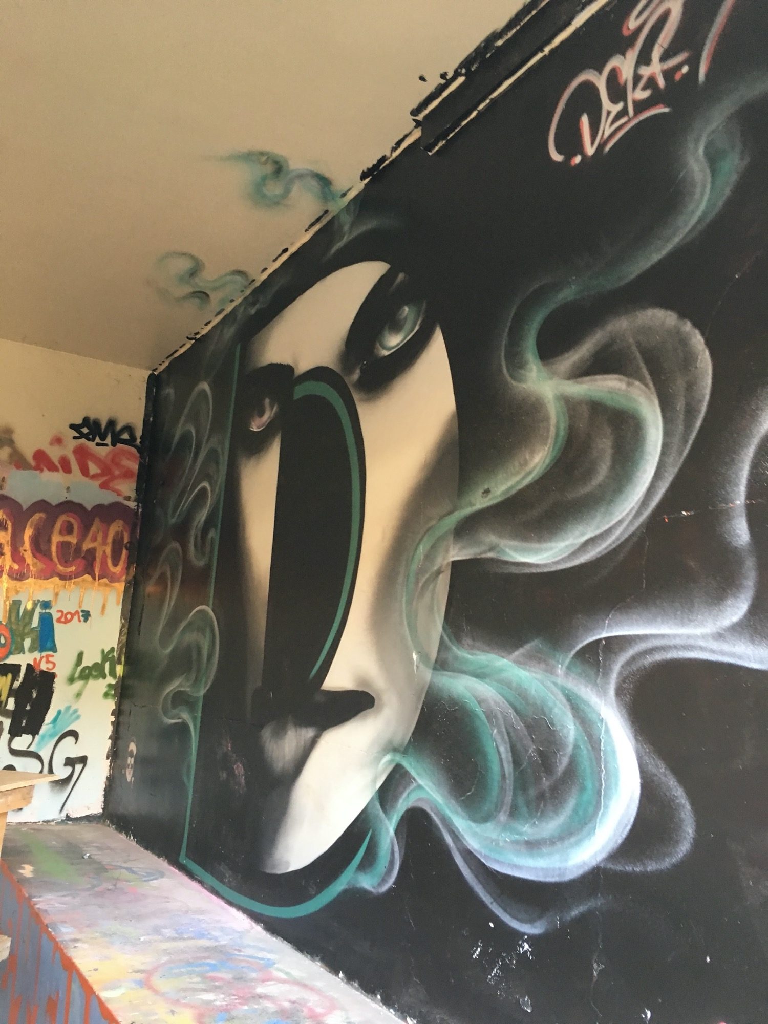 Face in the Smoke — Street art in Bordeaux