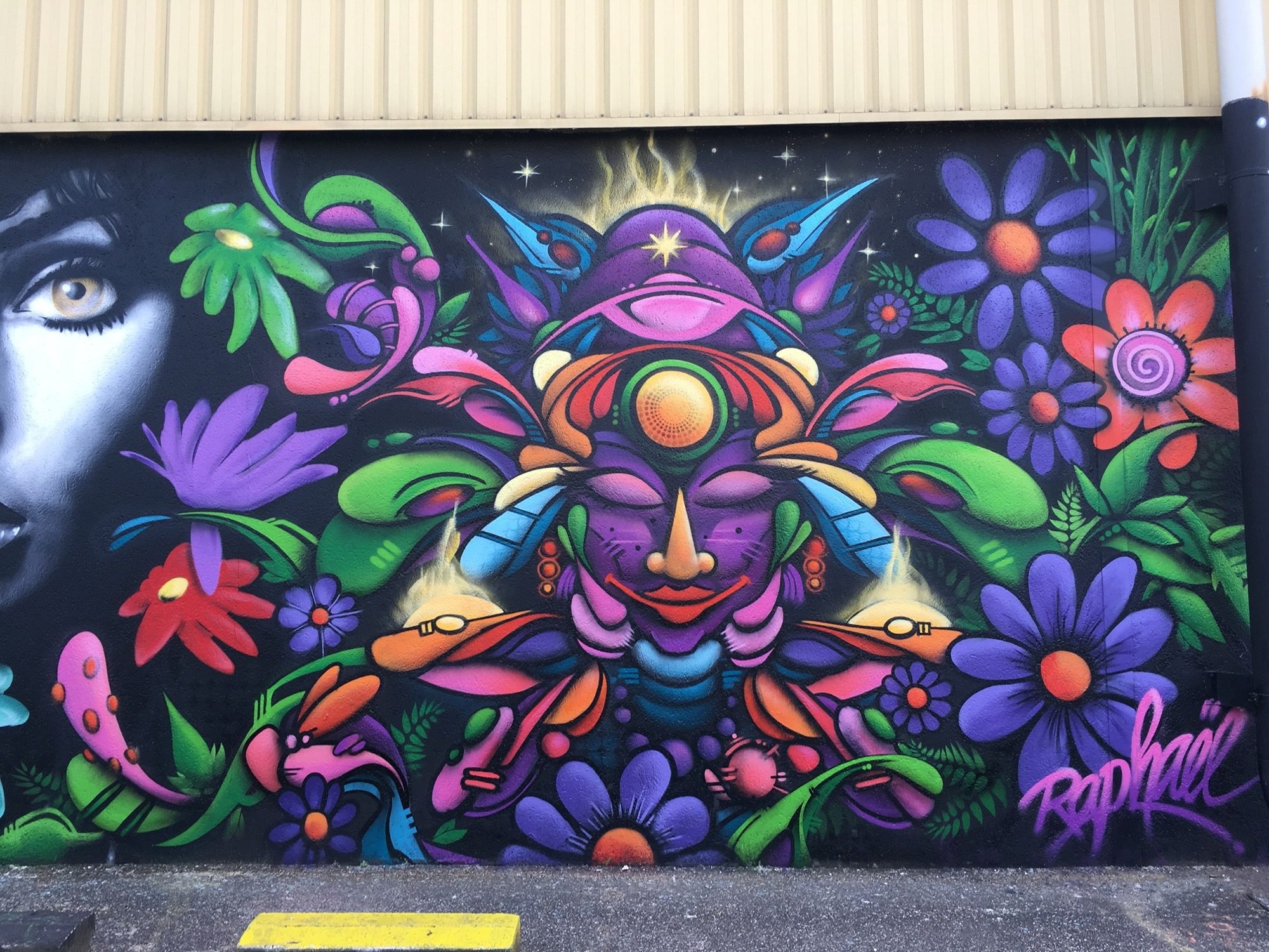 Divinité florale par Raphaël — Street art de Raphaël à Bordeaux