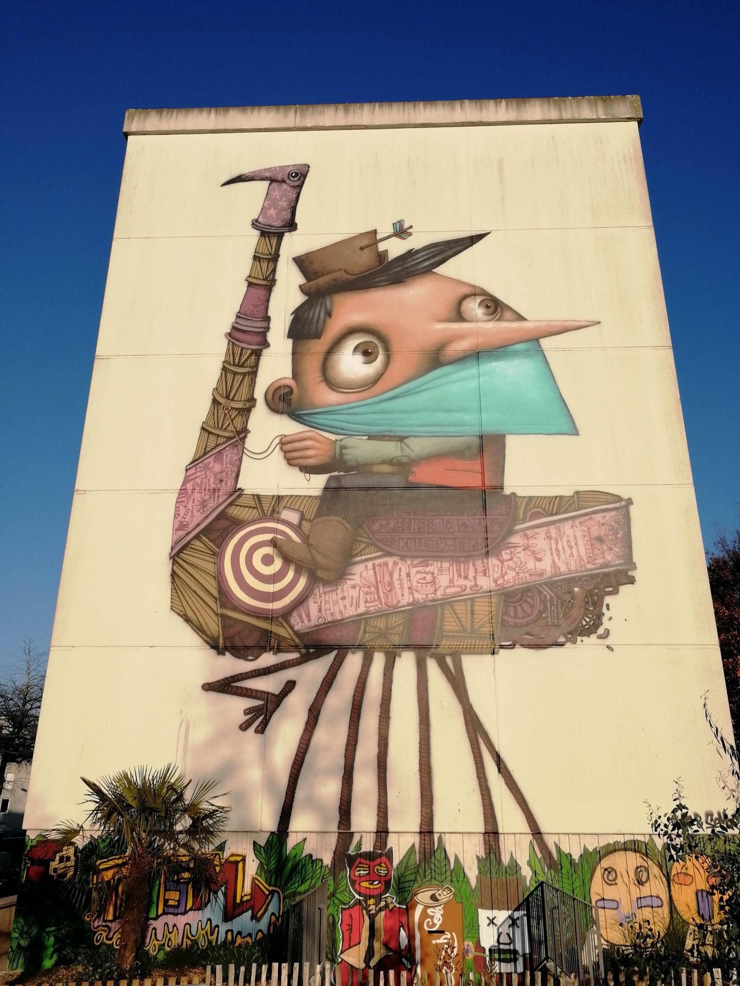 Le Pirate au Long Nez — Street art de Semor, Ador à Nantes