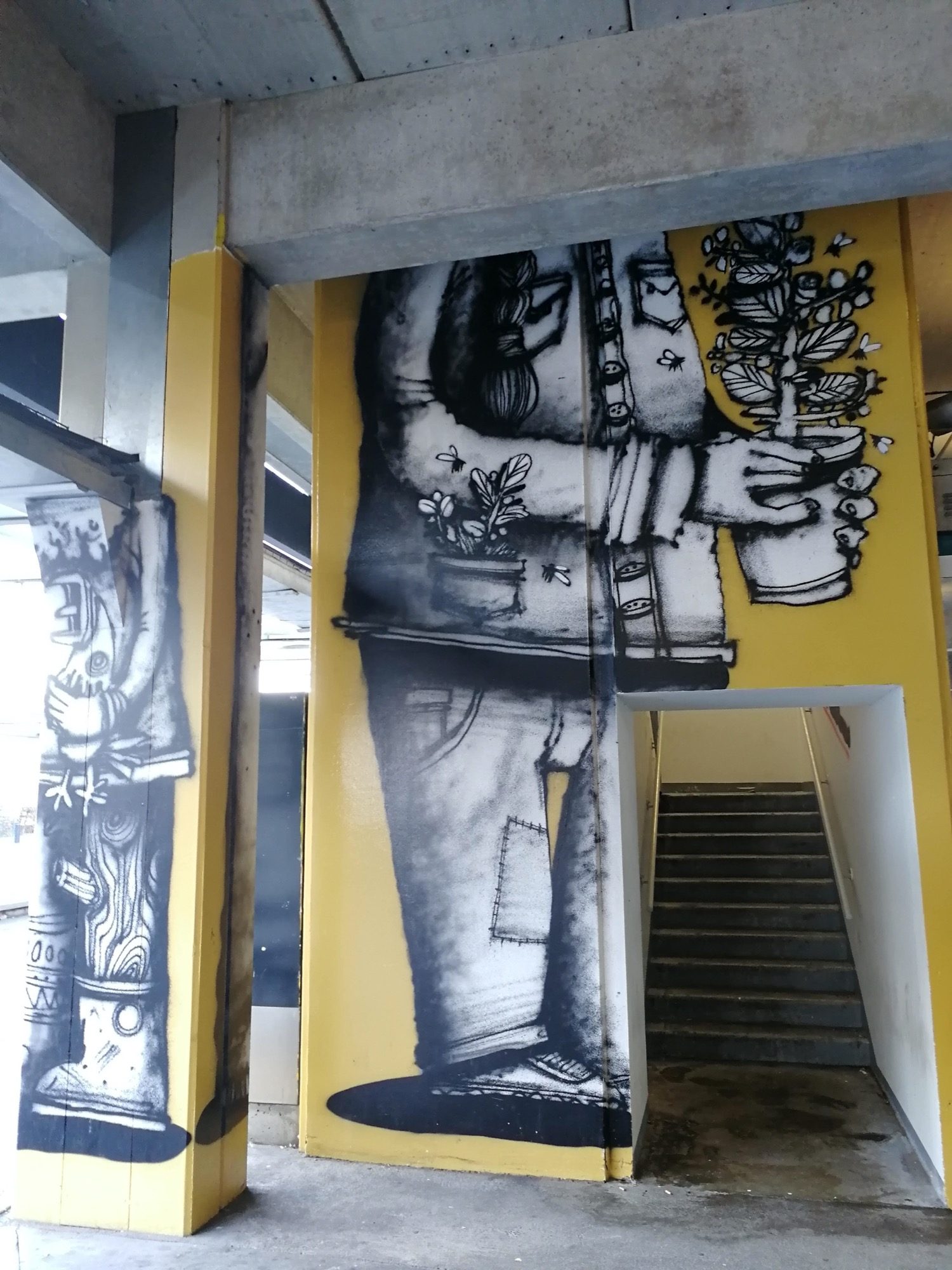 Monumental Florist, Beauséjour — Street art by Semor, Ador in Saint-Herblain
