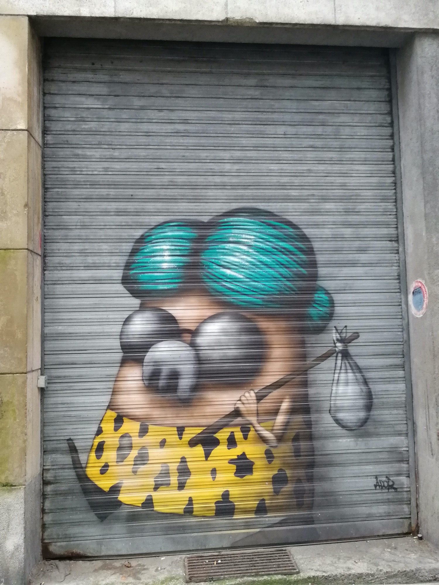 Cochon chic par Ador, Nantes — Street art de Ador à Nantes