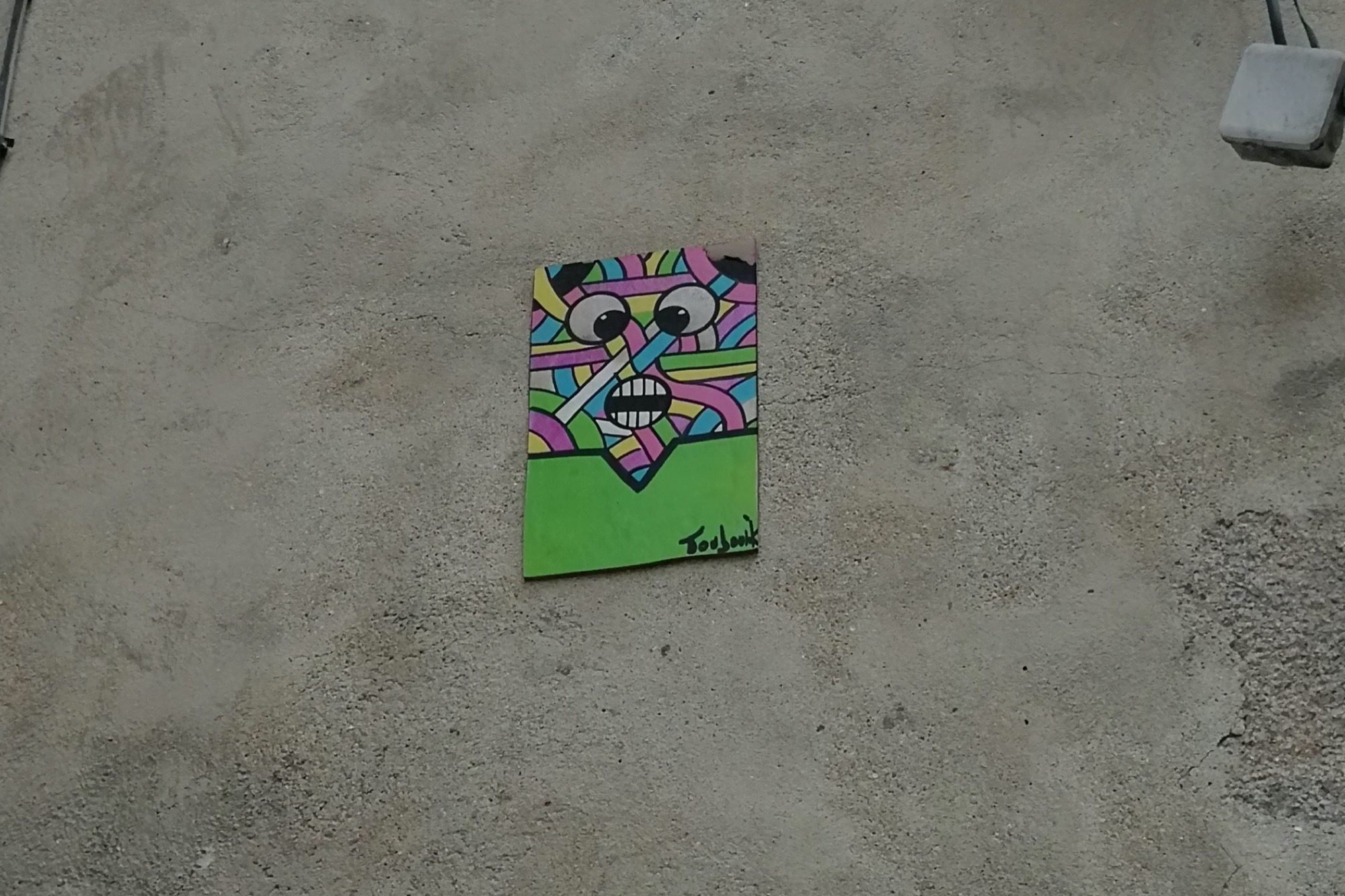 Touboulik Colorful Character, Nantes — Street art by Touboulik in Nantes