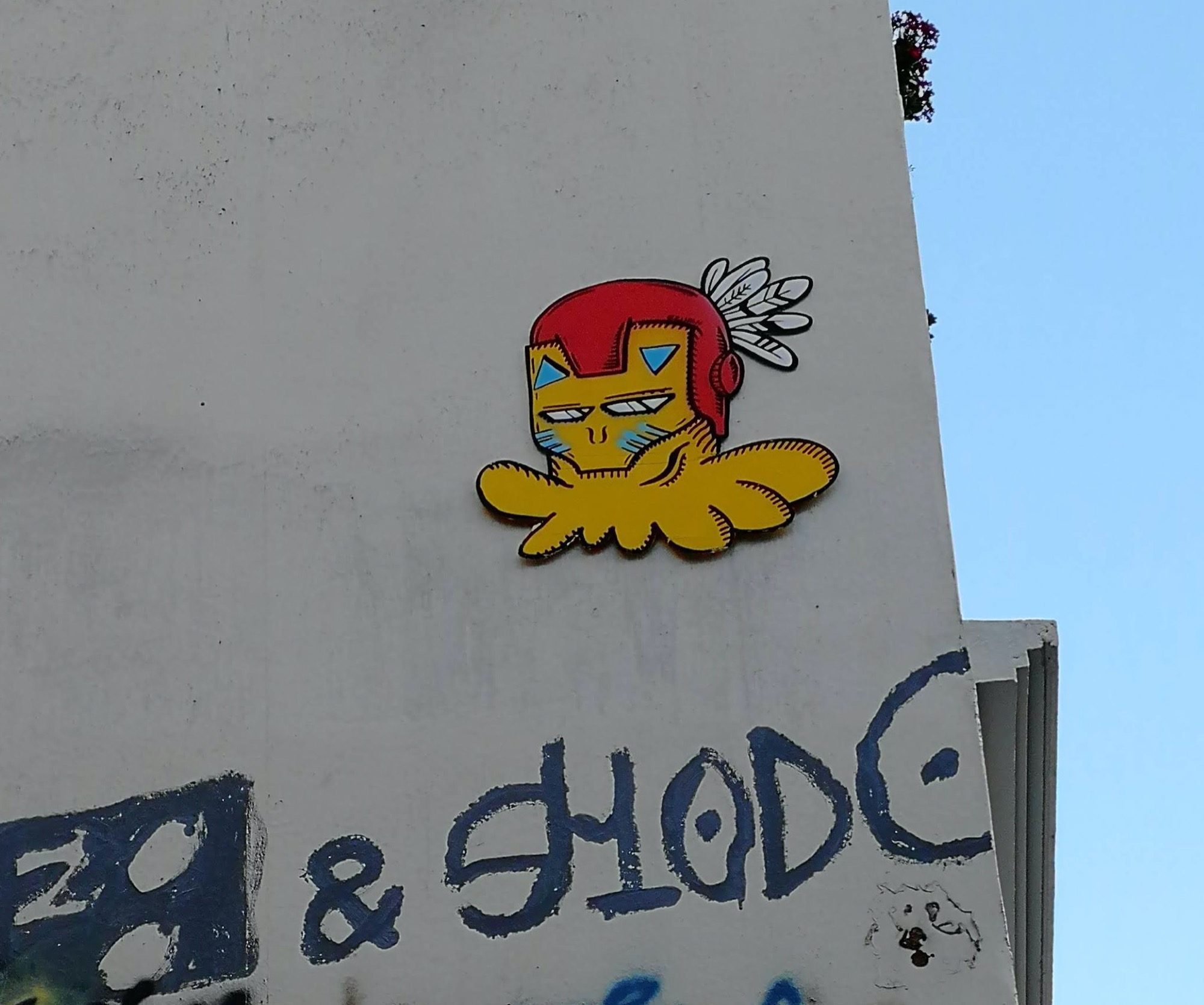 Gzup's Superhero Octopus — Street art by Gzup in Paris