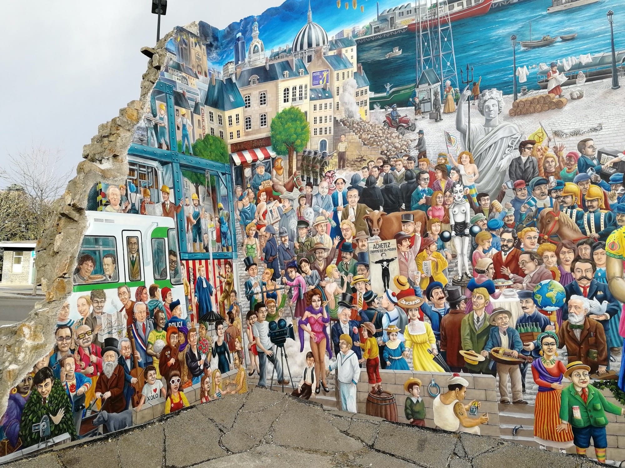 Panorama Royal de Luxe par David Bartex — Street art de David Bartex à Nantes