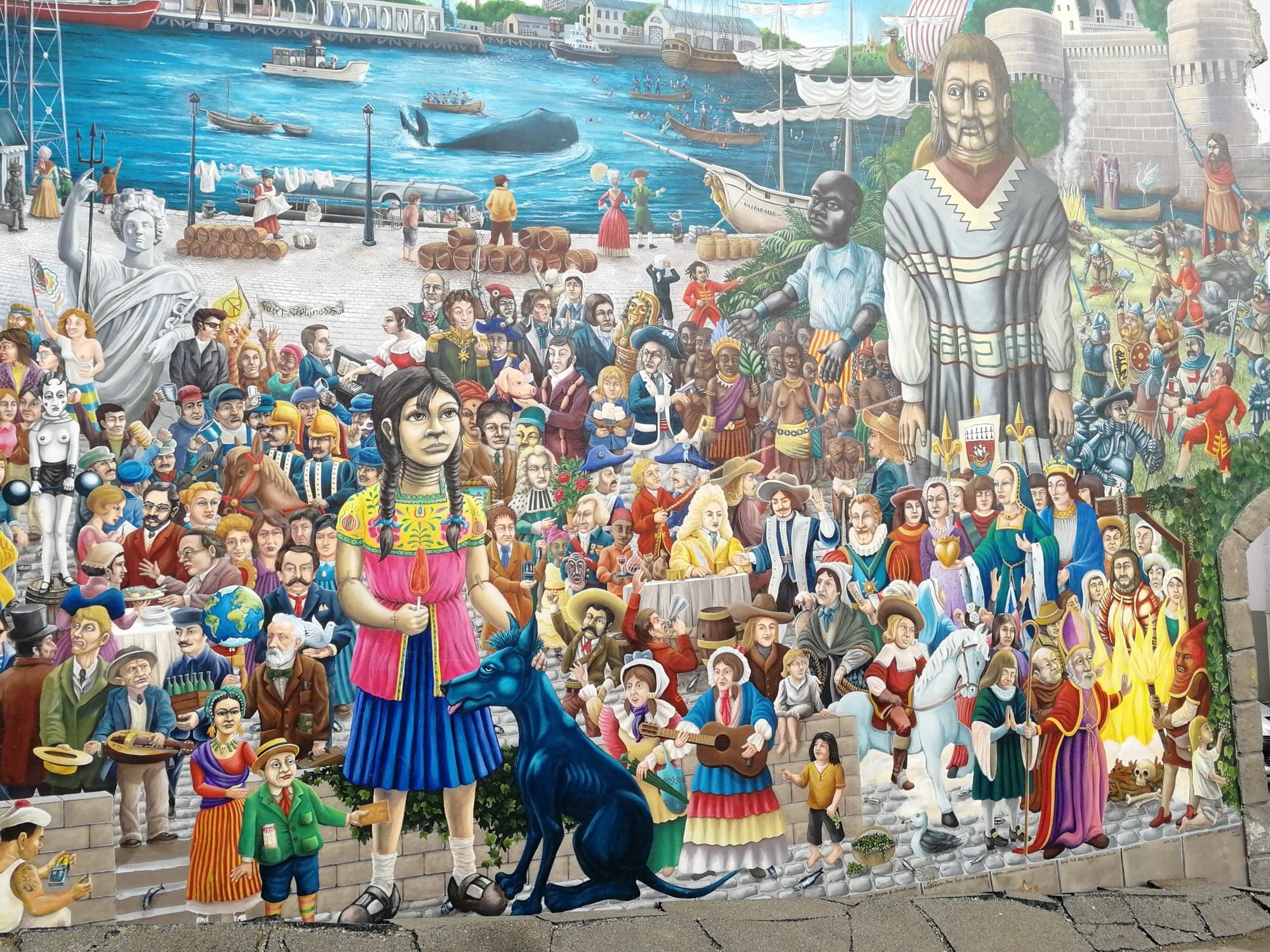 Panorama Royal de Luxe par David Bartex — Street art de David Bartex à Nantes
