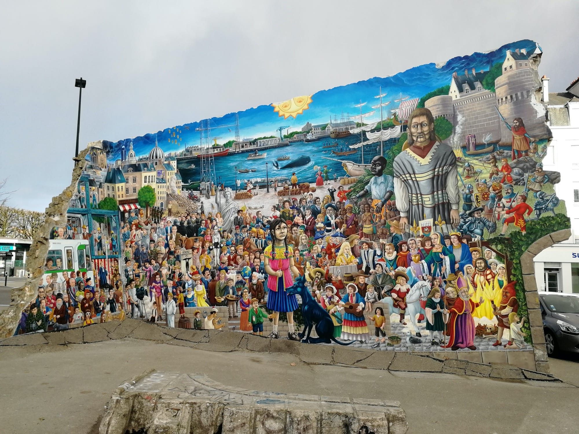 Panorama Royal de Luxe par David Bartex — Street art de David Bartex à Nantes