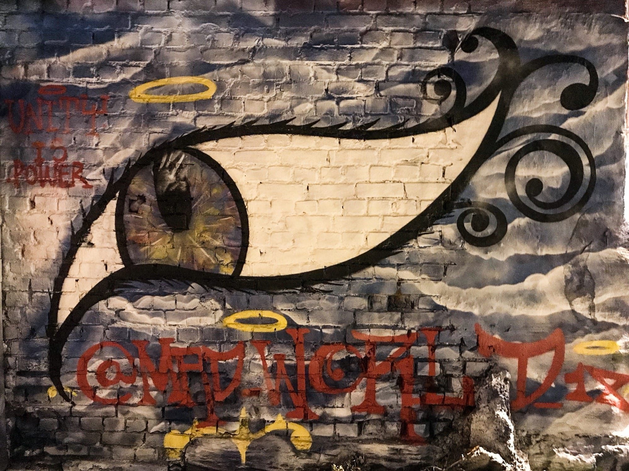 Mystic Eye Unity is Power — Street art in Oslo