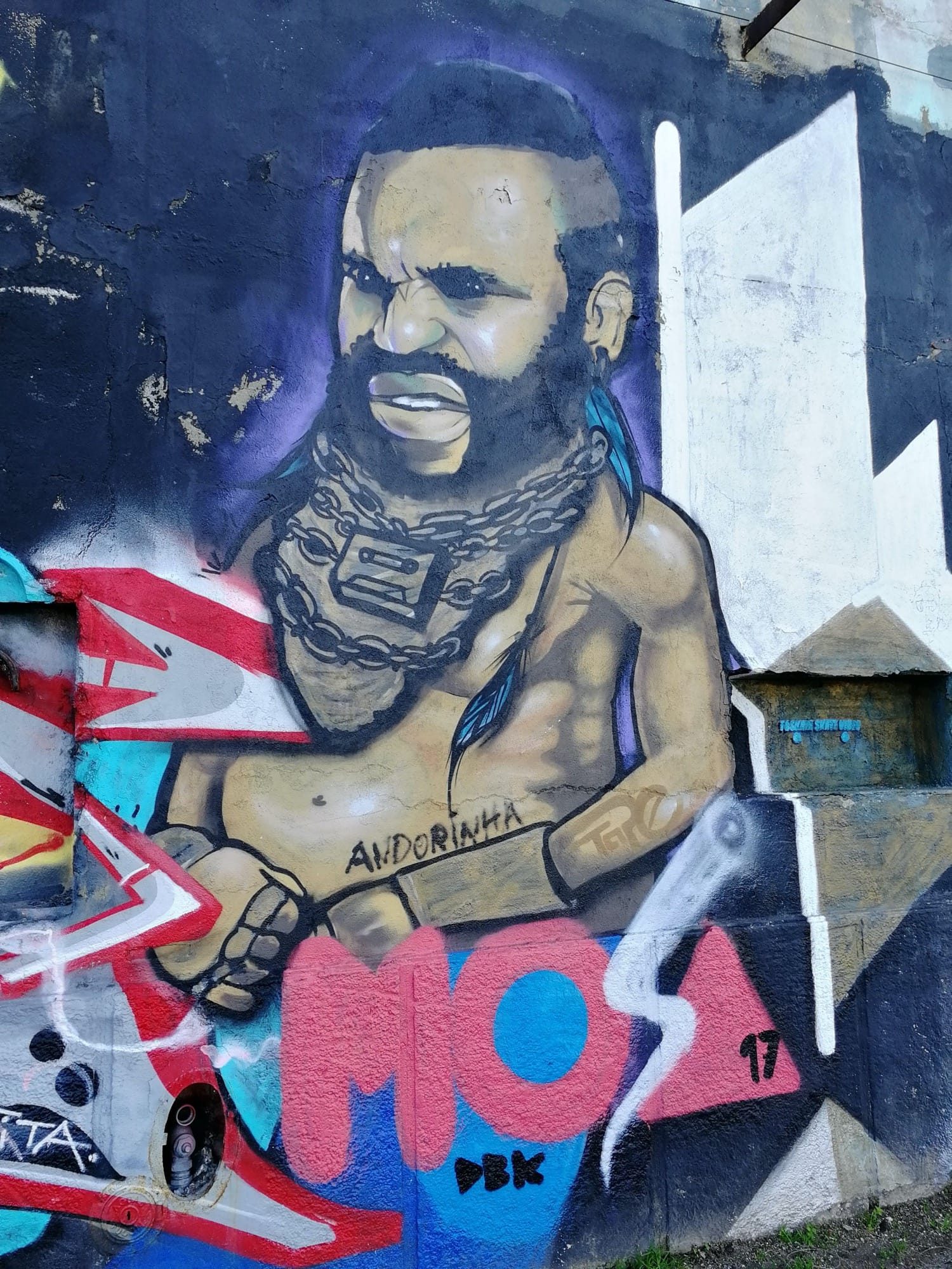 Mr. T - Portrait Andorinha — Street art à Almada