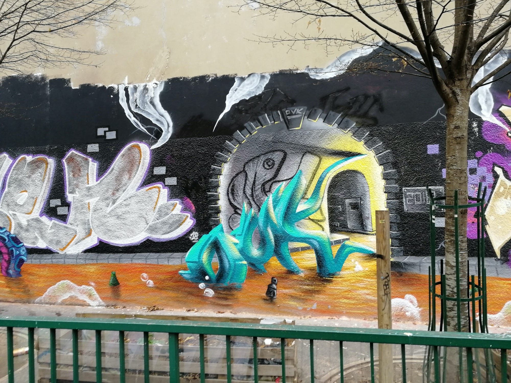 Cat with Pink Ears — Street art in Paris