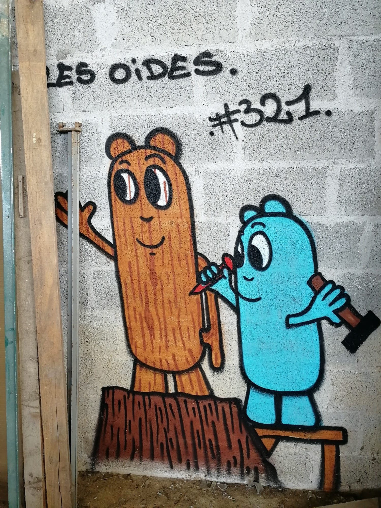 Les Oides #321 duo — Street art de Les Oides à Saint-Nicolas-de-Redon
