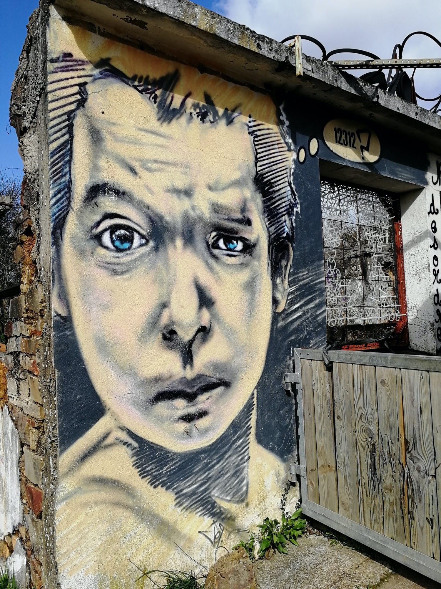 Blue-Eyed Child Portrait by Jef — Street art by Jef in Saint-Nicolas-de-Redon