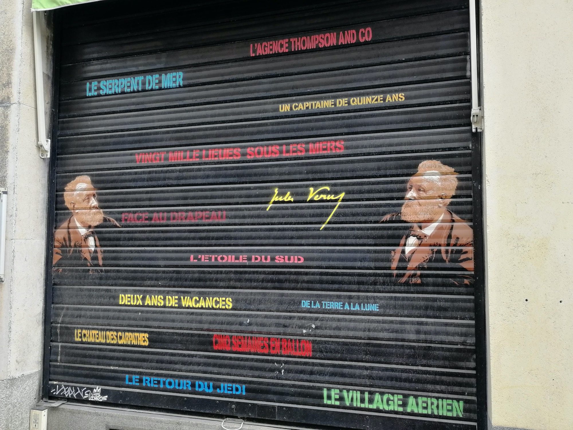 Hommage à Jules Verne — Street art à Nantes