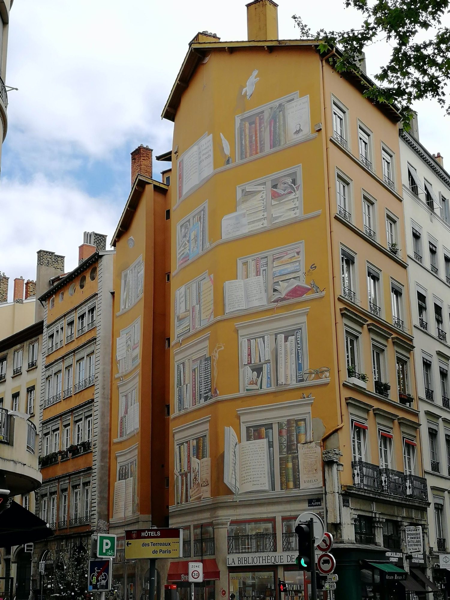 Windows trompe-l'oeil — Street art in Lyon
