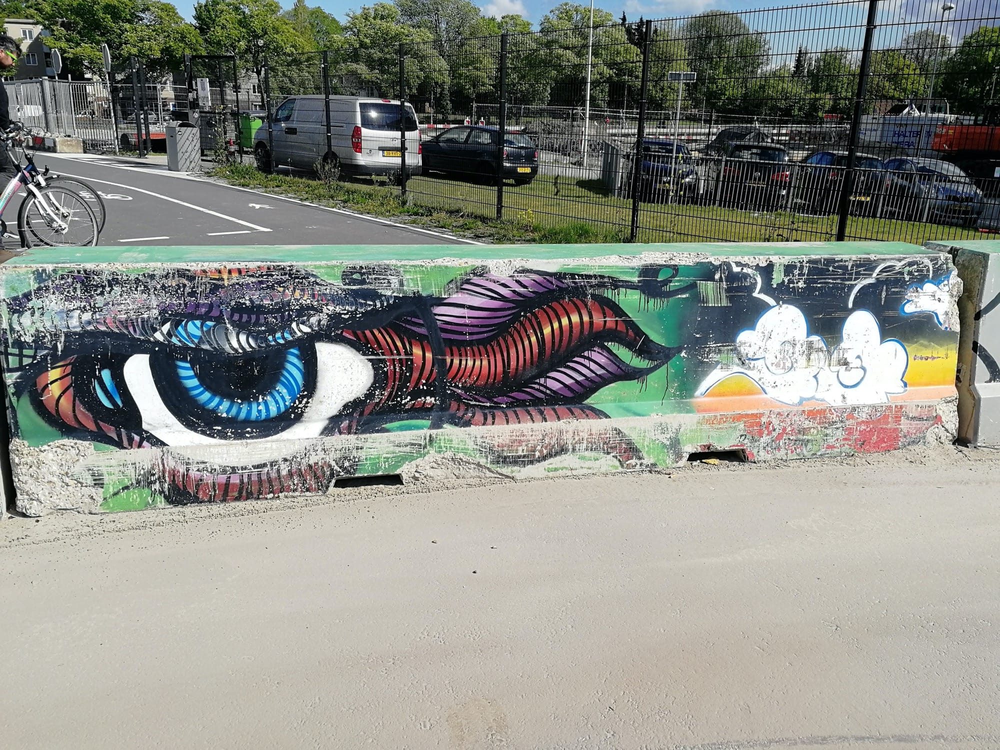 The Feathered Eye — Street art in Amsterdam