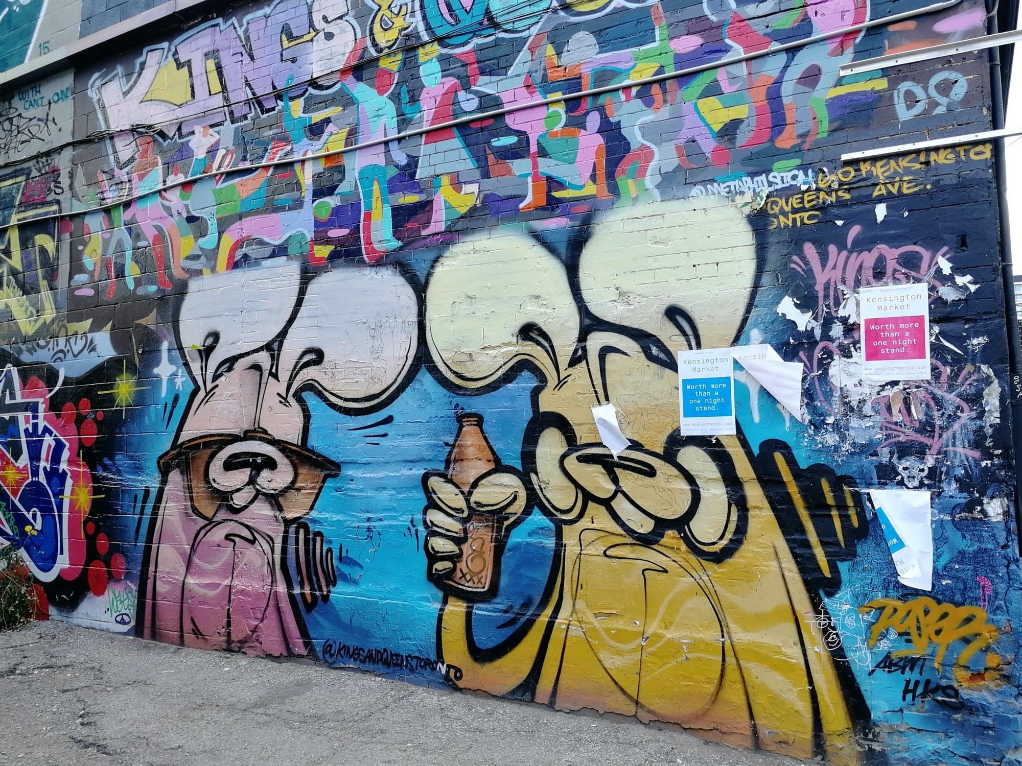 Three Long-Eared Characters — Street art in Toronto