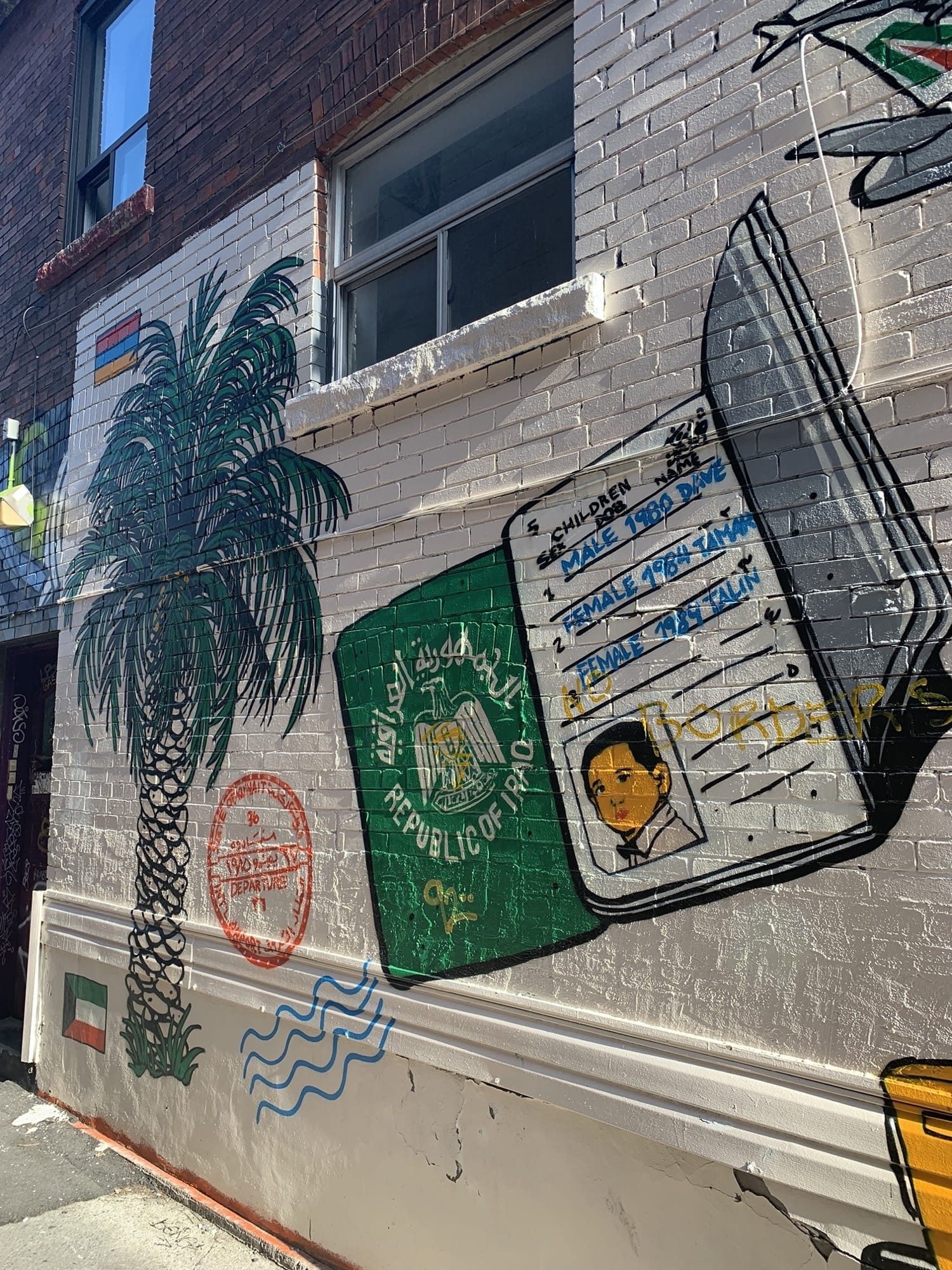 Mural Immigration Irakienne Toronto — Street art à Toronto