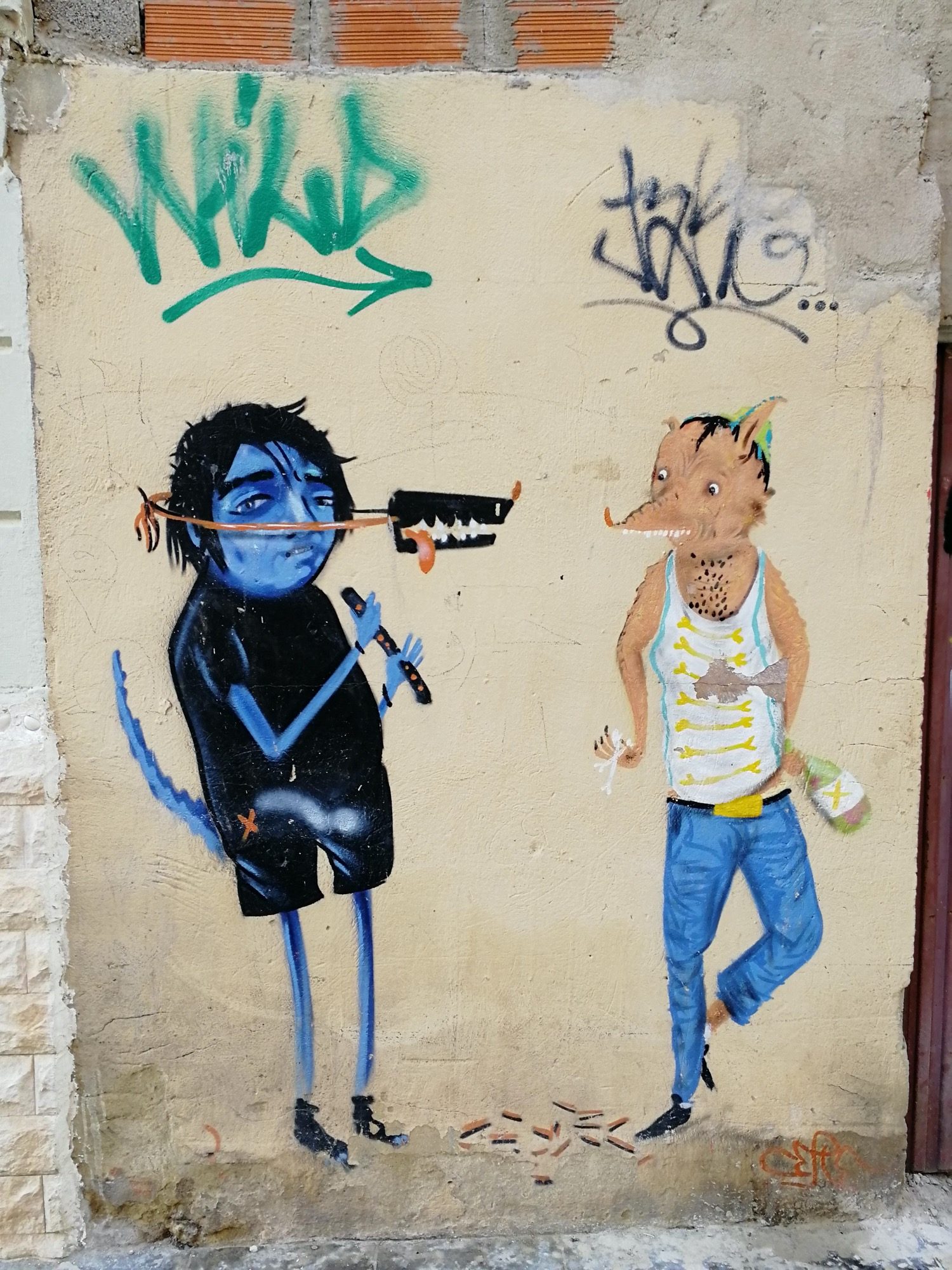 Wiko and Tose - Duo of Fantastical Characters — Street art in València